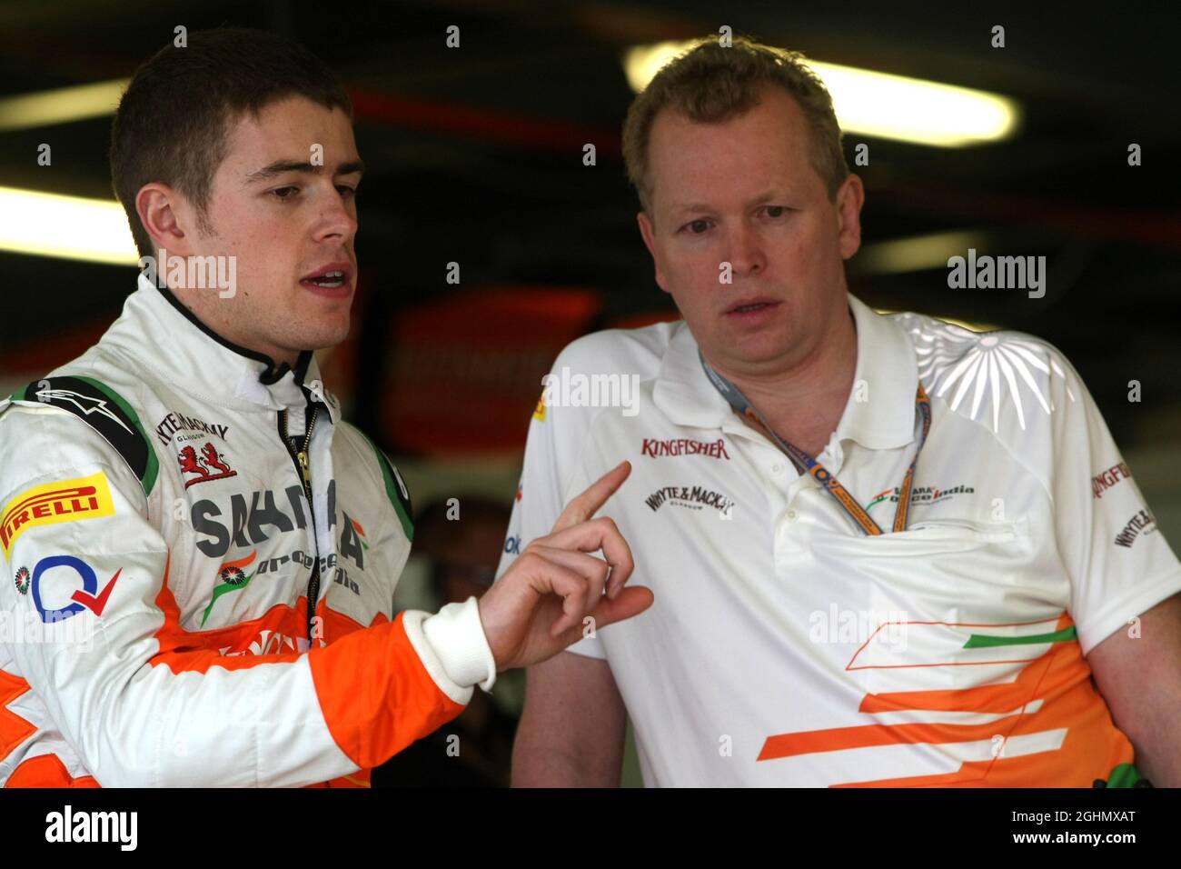 Paul di resta (GBR), Sahara Force India Formula uno Team 16.03.2012. Formula 1 World Championship, Rd 1, Australian Grand Prix, Melbourne, Australia, Venerdì ‚ Foto Stock