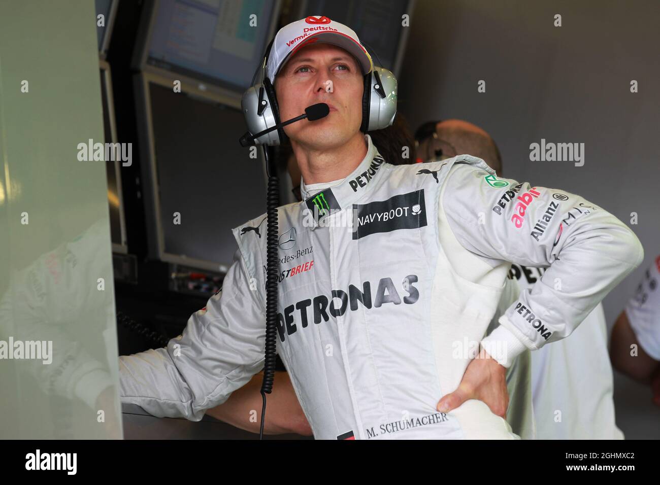 Michael Schumacher (GER), Mercedes AMG Petronas 16.03.2012. Formula 1 World Championship, Rd 1, Australian Grand Prix, Melbourne, Australia, Venerdì ‚ Foto Stock