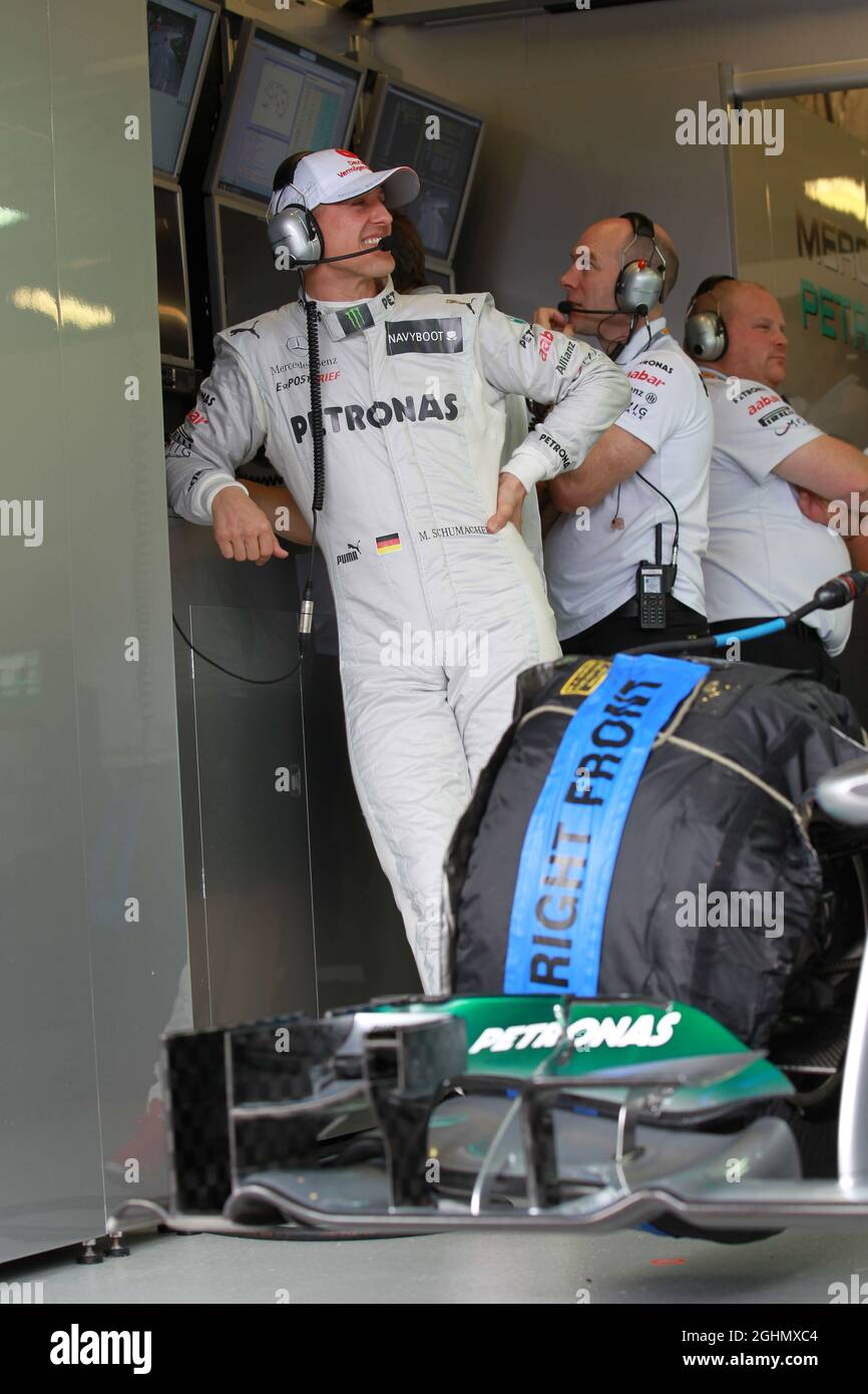 Michael Schumacher (GER), Mercedes AMG Petronas 16.03.2012. Formula 1 World Championship, Rd 1, Australian Grand Prix, Melbourne, Australia, Venerdì ‚ Foto Stock