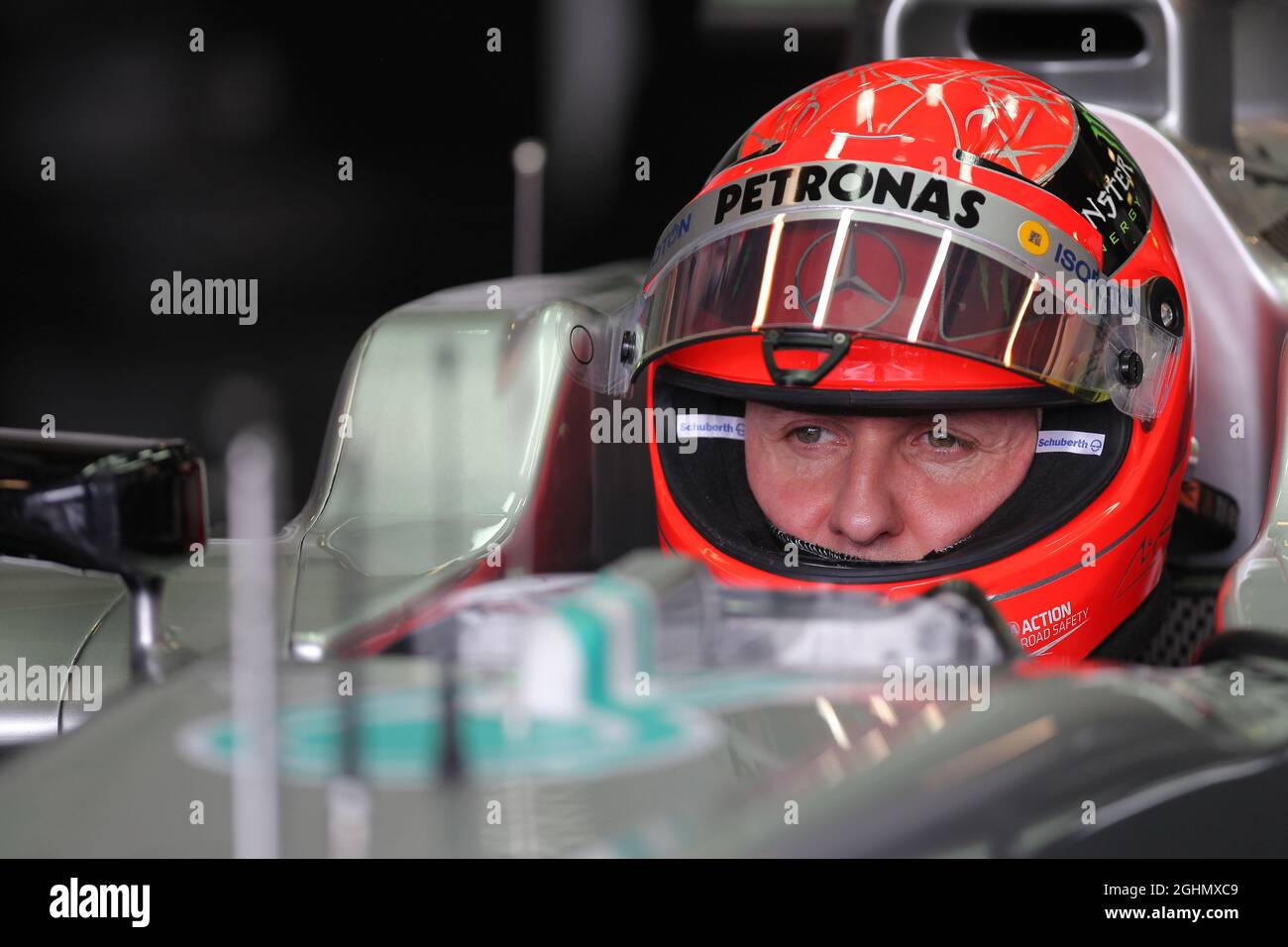 Michael Schumacher (GER), Mercedes AMG Petronas 16.03.2012. Formula 1 World Championship, Rd 1, Australian Grand Prix, Melbourne, Australia, Venerdì ‚ Foto Stock
