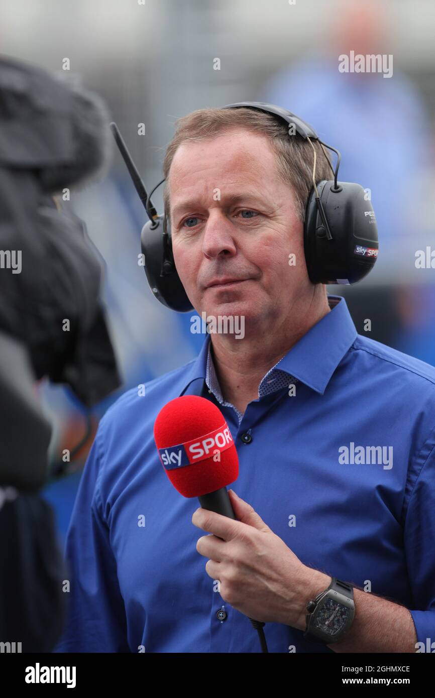 Martin Brundle (GBR), SKY Sports 16.03.2012. Formula 1 World Championship, Rd 1, Australian Grand Prix, Melbourne, Australia, Venerdì ‚ Foto Stock