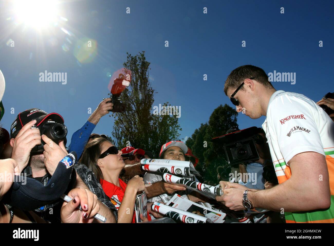 Paul di resta (GBR), Sahara Force India Formula uno Team 17.03.2012. Formula 1 World Championship, Rd 1, Australian Grand Prix, Melbourne, Australia, Sabato ‚ Foto Stock