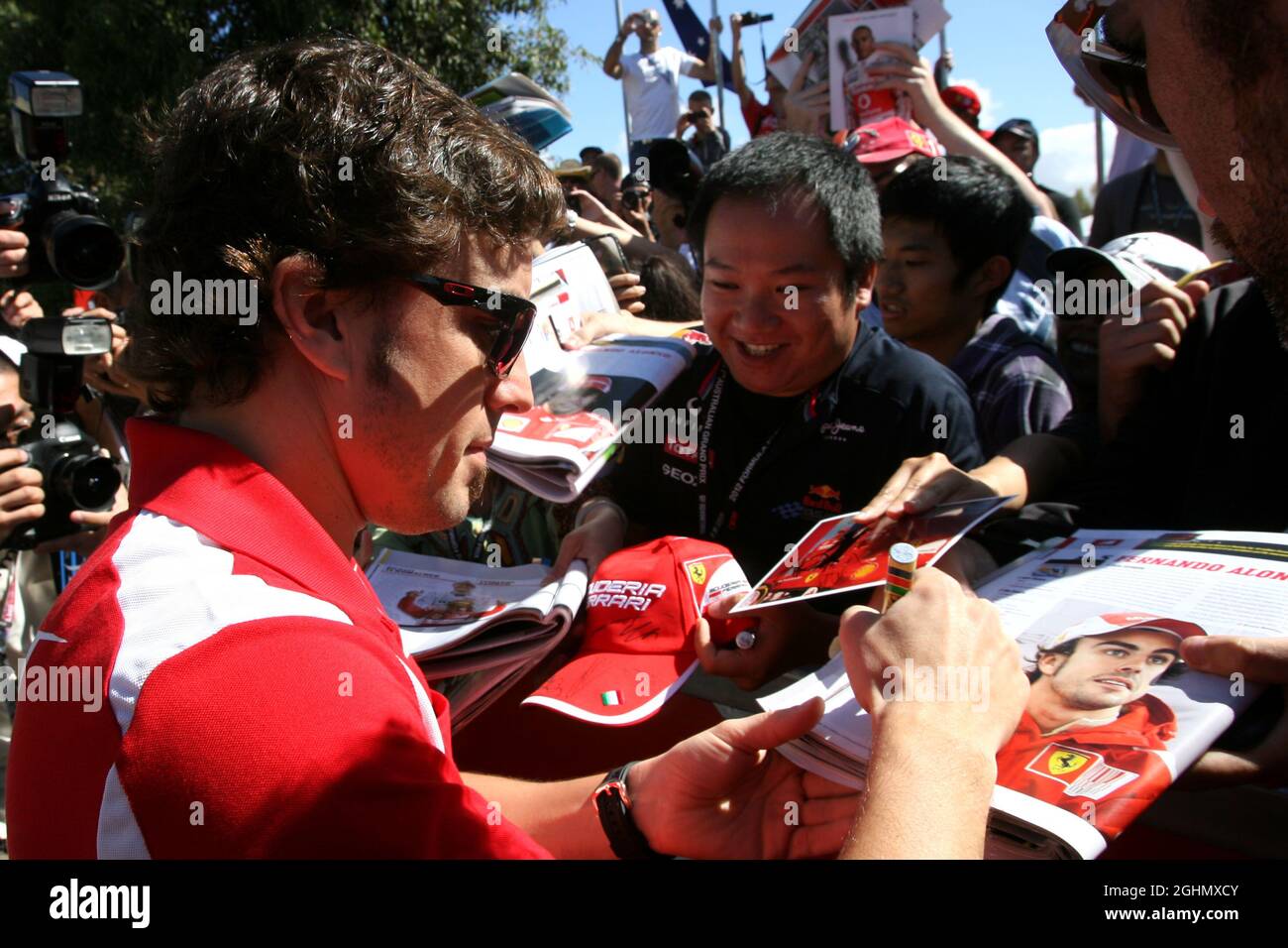 Fernando Alonso (ESP), Scuderia Ferrari 17.03.2012. Formula 1 World Championship, Rd 1, Australian Grand Prix, Melbourne, Australia, Sabato ‚ Foto Stock