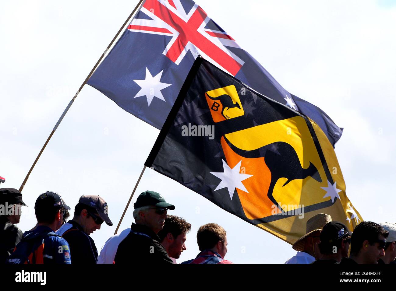 OZ fans17.03.2012. Formula 1 World Championship, Rd 1, Australian Grand Prix, Melbourne, Australia, Sabato ‚ Foto Stock