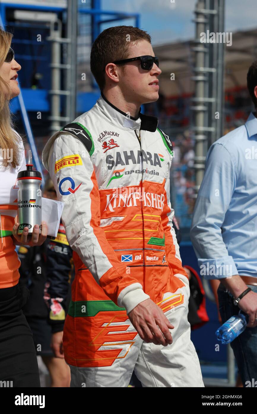 Pedro de la Rosa (ESP), HRT Formula uno Team 18.03.2012. Formula 1 World Championship, Rd 1, Australian Grand Prix, Melbourne, Australia, Domenica - ‚ Copyright: Batchelor / XPB immagini Foto Stock