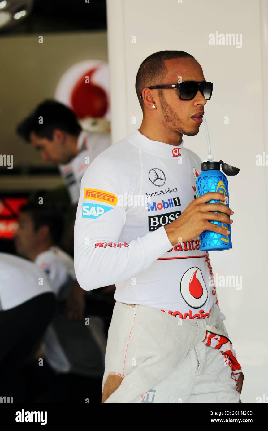 Lewis Hamilton (GBR) McLaren. 27.07.2012. Formula 1 World Championship, Rd 11, Gran Premio d'Ungheria, Budapest, Ungheria, Giorno della pratica Foto Stock