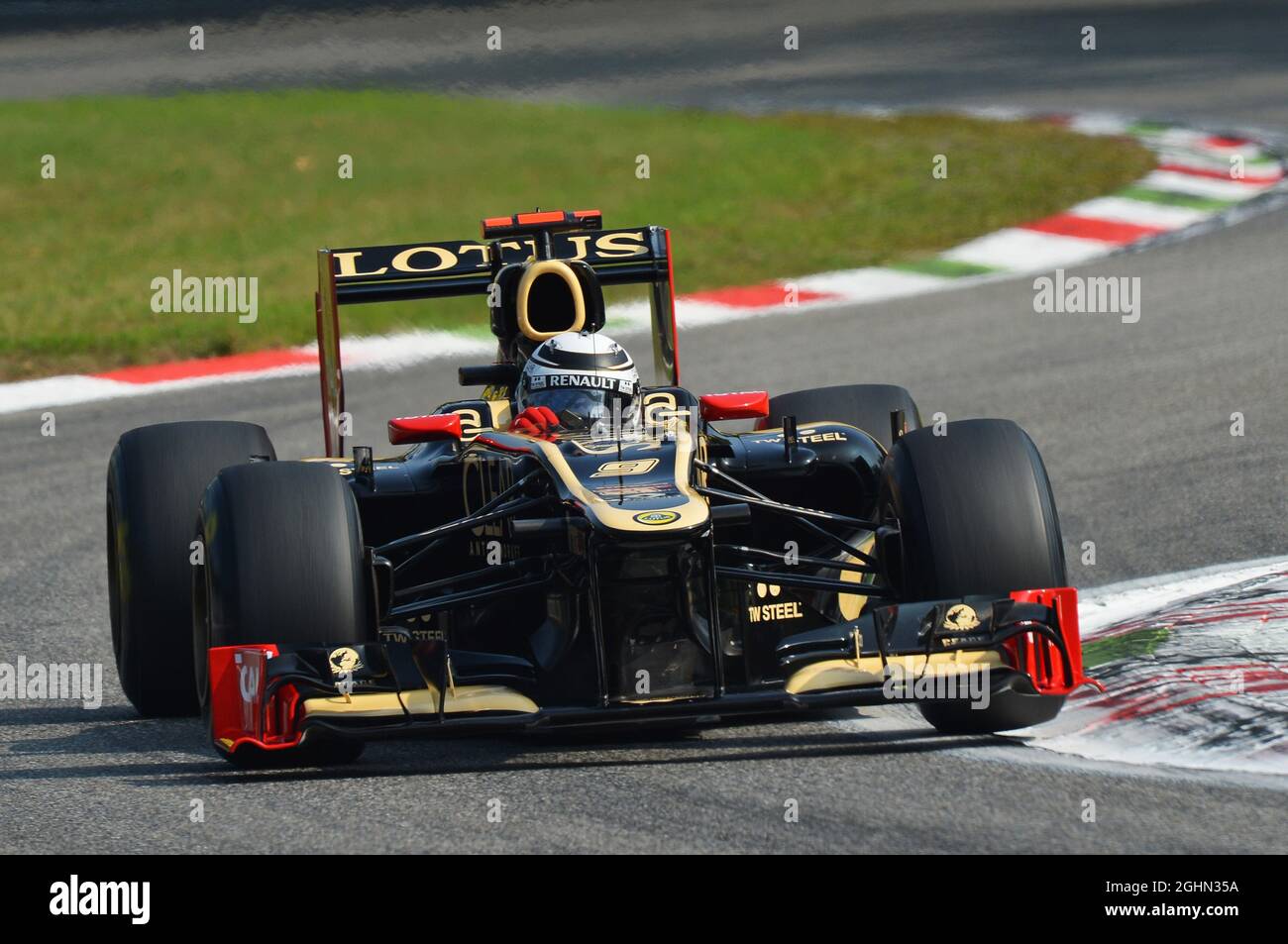 Kimi Raikkonen (fin) Lotus F1 E20. 08.09.2012. Campionato del mondo formula 1, Rd 13, Gran Premio d'Italia, Monza, Italia, Giorno di qualificazione Foto Stock