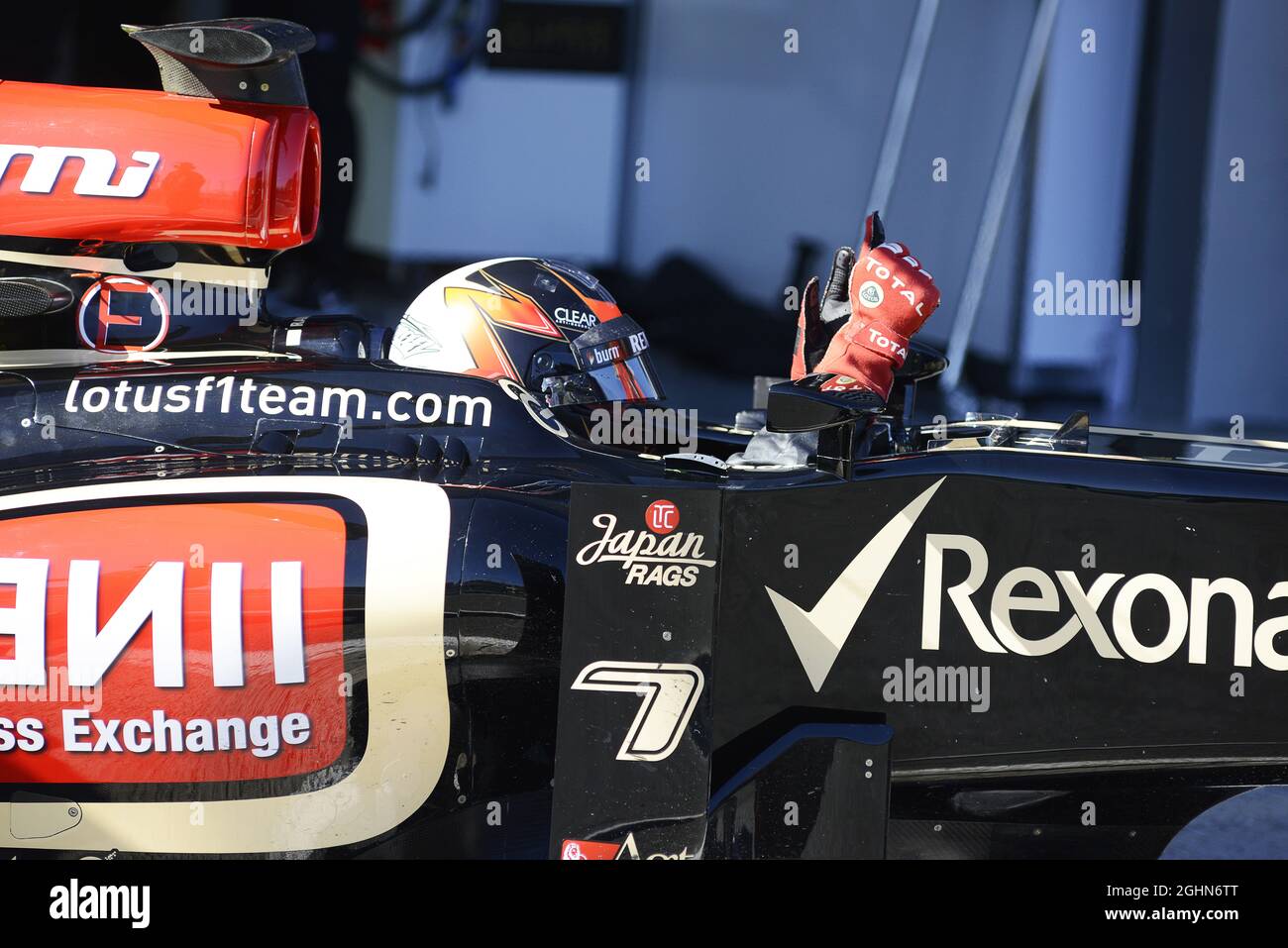 Kimi Raikkonen (fin) Lotus F1 E21. 07.02.2013. Test formula uno, giorno tre, Jerez, Spagna. Foto Stock