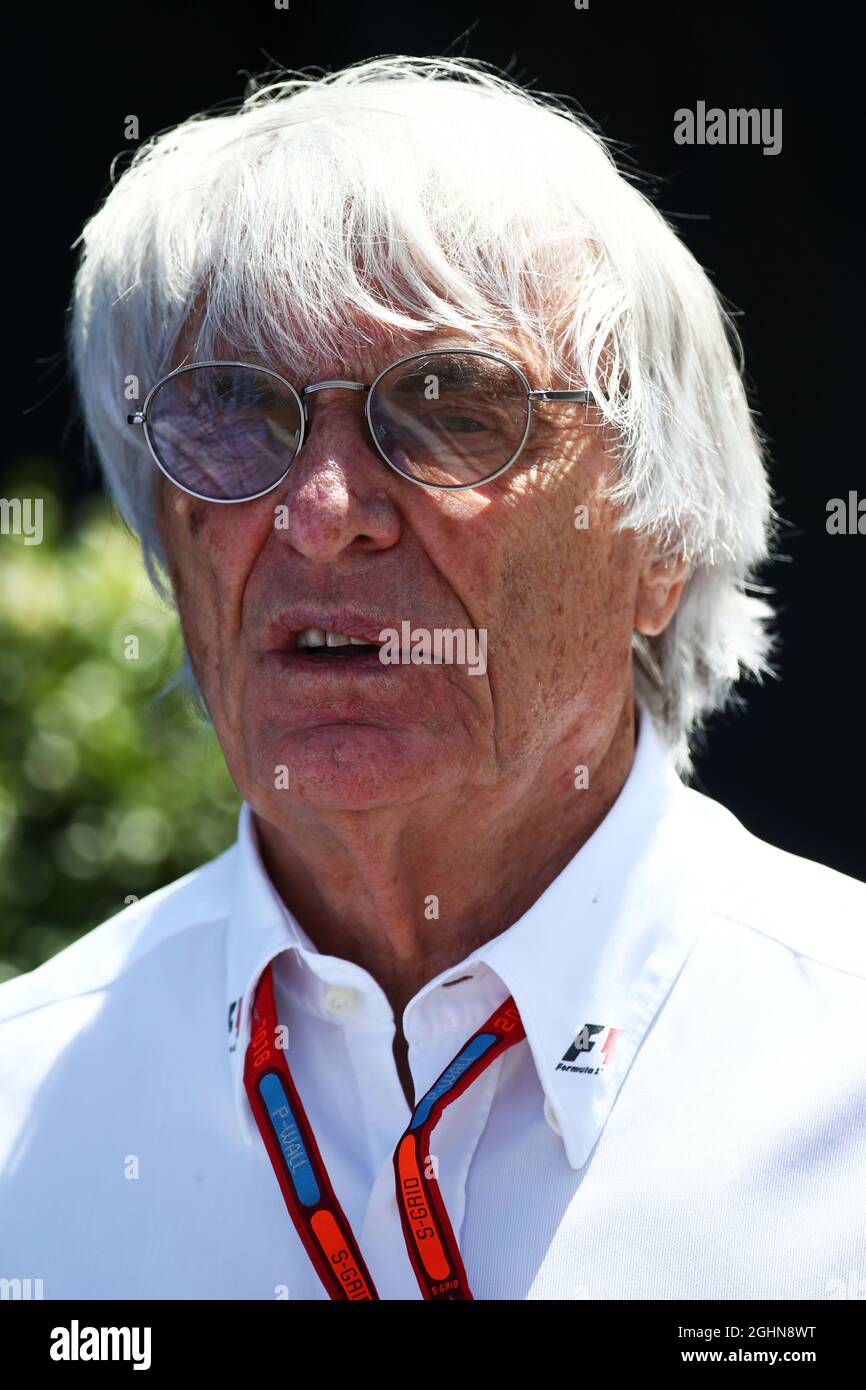 Bernie Ecclestone (GBR). 14.05.2016. Formula 1 World Championship, Rd 5, Gran Premio di Spagna, Barcellona, Spagna, Giorno di qualificazione. Il credito fotografico dovrebbe essere: XPB/Press Association Images. Foto Stock