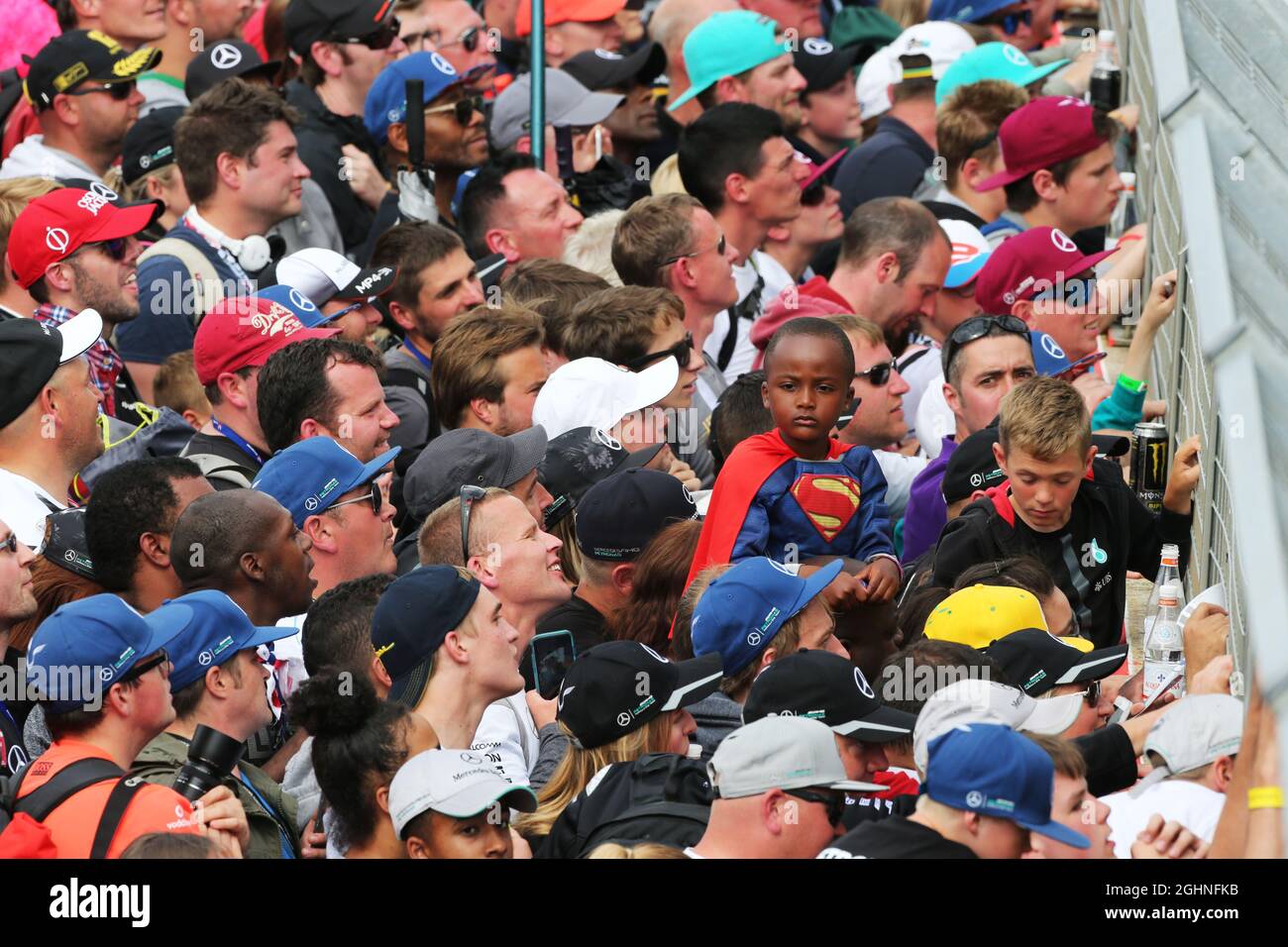 Ventole. 10.07.2016. Formula 1 World Championship, Rd 10, Gran Premio di Gran Bretagna, Silverstone, Inghilterra, Giorno di gara. Il credito fotografico dovrebbe essere: XPB/Press Association Images. Foto Stock