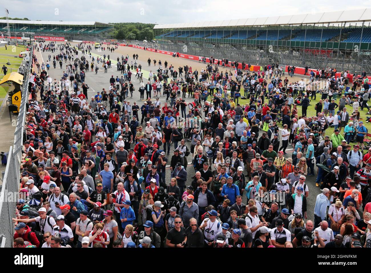 Ventole. 10.07.2016. Formula 1 World Championship, Rd 10, Gran Premio di Gran Bretagna, Silverstone, Inghilterra, Giorno di gara. Il credito fotografico dovrebbe essere: XPB/Press Association Images. Foto Stock