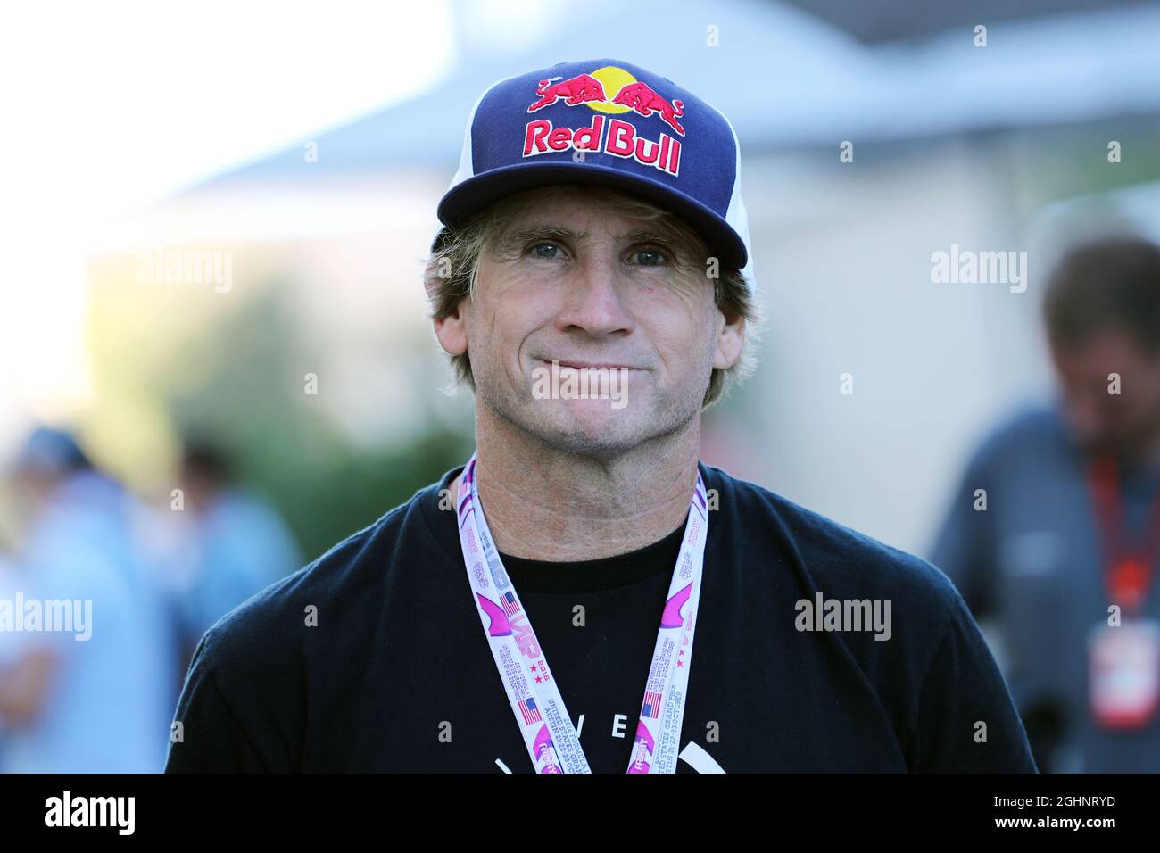 Robby Naish (USA) Windsurfer professionale. 21.10.2016. Formula 1 World Championship, Rd 18, United States Grand Prix, Austin, Texas, USA, Practice Day. Il credito fotografico dovrebbe essere: XPB/Press Association Images. Foto Stock