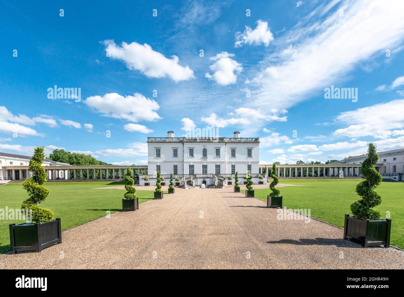 La Queens House, Greenwich, Londra, Inghilterra, Gran Bretagna Foto Stock