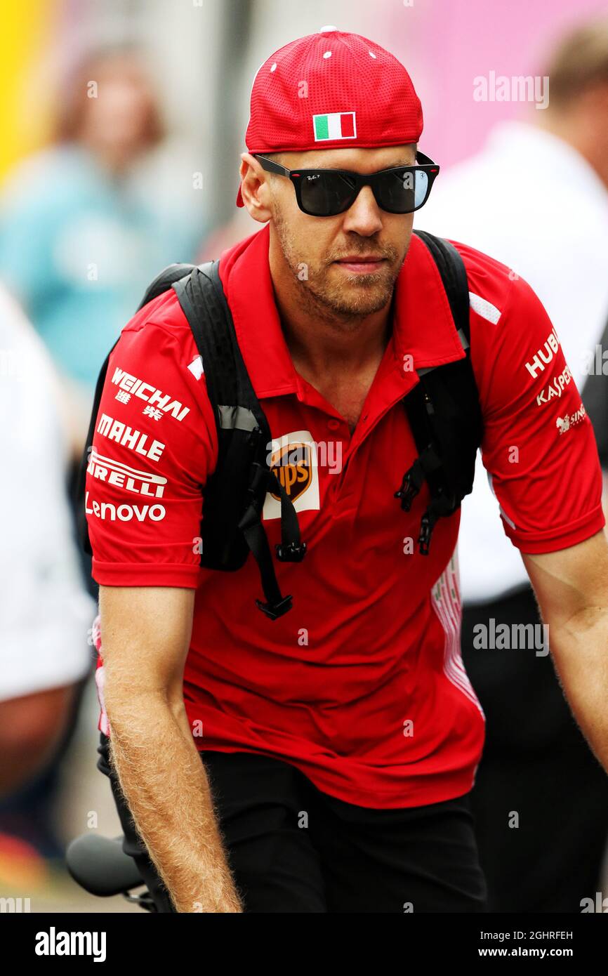 Sebastian Vettel (GER) Ferrari. 21.07.2018. Formula 1 World Championship, Rd 11, Gran Premio di Germania, Hockenheim, Germania, Giorno di qualificazione. Il credito fotografico dovrebbe essere: XPB/Press Association Images. Foto Stock