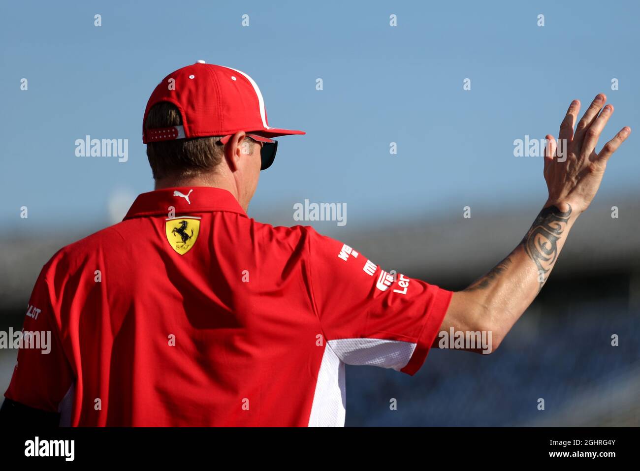 Kimi Raikkonen (fin) Ferrari. 26.07.2018. Formula 1 World Championship, Rd 12, Gran Premio d'Ungheria, Budapest, Ungheria, Giorno di preparazione. Il credito fotografico dovrebbe essere: XPB/Press Association Images. Foto Stock