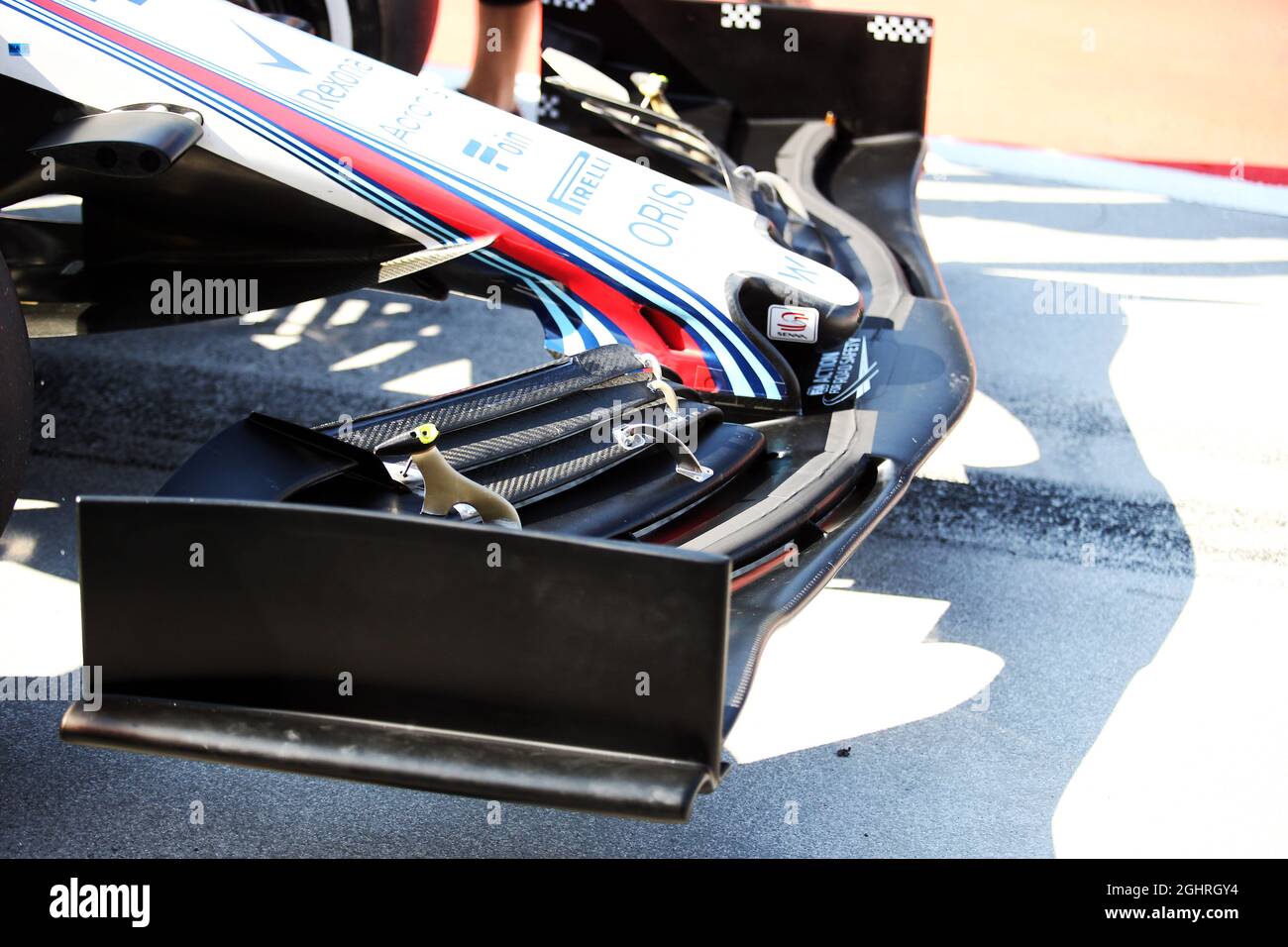 PARAFANGO anteriore Williams FW41. 31.07.2018. Test di formula 1, Budapest, Ungheria. Il credito fotografico dovrebbe essere: XPB/Press Association Images. Foto Stock