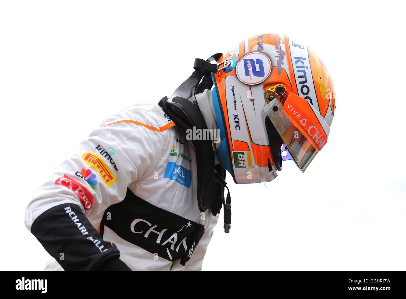 Stoffel Vandoorne (bel) McLaren in griglia. 26.08.2018. Formula 1 World Championship, Rd 13, Gran Premio del Belgio, Spa Francorchamps, Belgio, Giorno di gara. Il credito fotografico dovrebbe essere: XPB/Press Association Images. Foto Stock