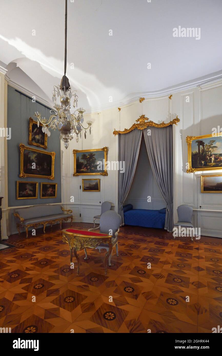Camera, Palazzo Sanssouci, Parco Sanssouci, Potsdam, Brandeburgo, Germania Foto Stock