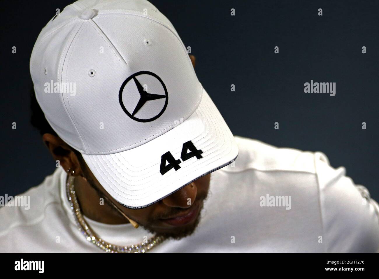 Lewis Hamilton (GBR) Mercedes AMG F1 nella FIA Press Conference. 14.03.2019. Formula 1 World Championship, Rd 1, Australian Grand Prix, Albert Park, Melbourne, Australia, giorno di preparazione. Il credito fotografico dovrebbe essere: XPB/Press Association Images. Foto Stock