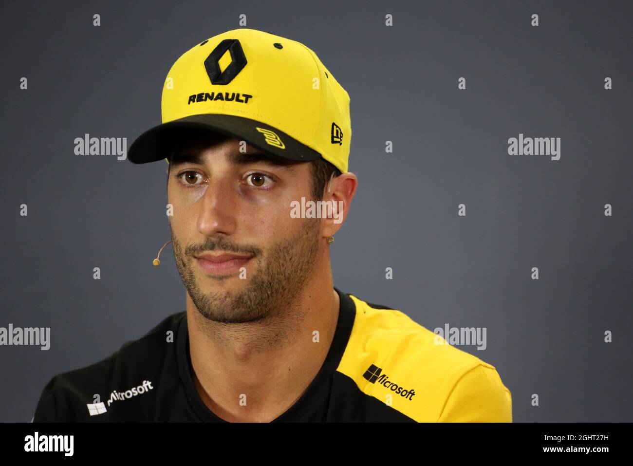Daniel Ricciardo (AUS) Team Renault F1 alla FIA Press Conference. 14.03.2019. Formula 1 World Championship, Rd 1, Australian Grand Prix, Albert Park, Melbourne, Australia, giorno di preparazione. Il credito fotografico dovrebbe essere: XPB/Press Association Images. Foto Stock