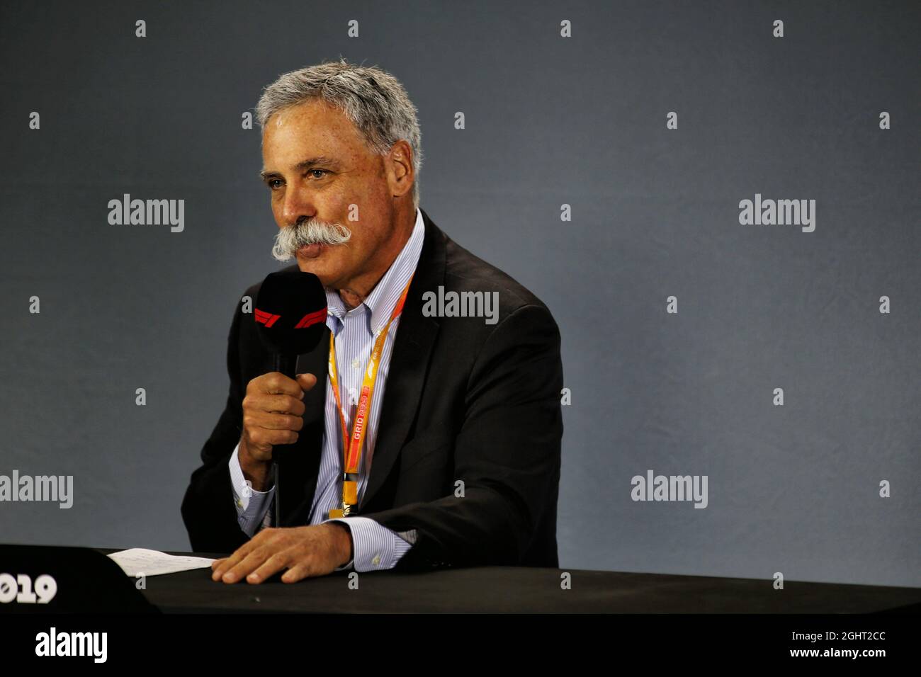 Chase Carey (USA) Presidente del Gruppo di Formula uno in una FIA Press Conference. 15.03.2019. Formula 1 World Championship, Rd 1, Australian Grand Prix, Albert Park, Melbourne, Australia, giorno di pratica. Il credito fotografico dovrebbe essere: XPB/Press Association Images. Foto Stock