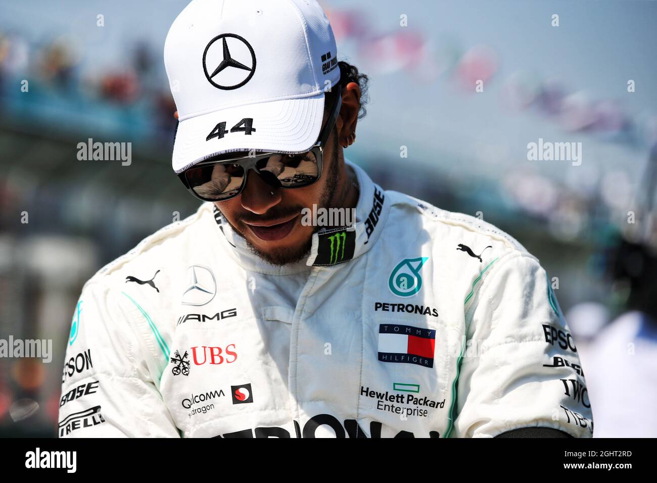 Lewis Hamilton (GBR) Mercedes AMG F1 sulla sfilata dei piloti. 17.03.2019. Formula 1 World Championship, Rd 1, Australian Grand Prix, Albert Park, Melbourne, Australia, Race Day. Il credito fotografico dovrebbe essere: XPB/Press Association Images. Foto Stock