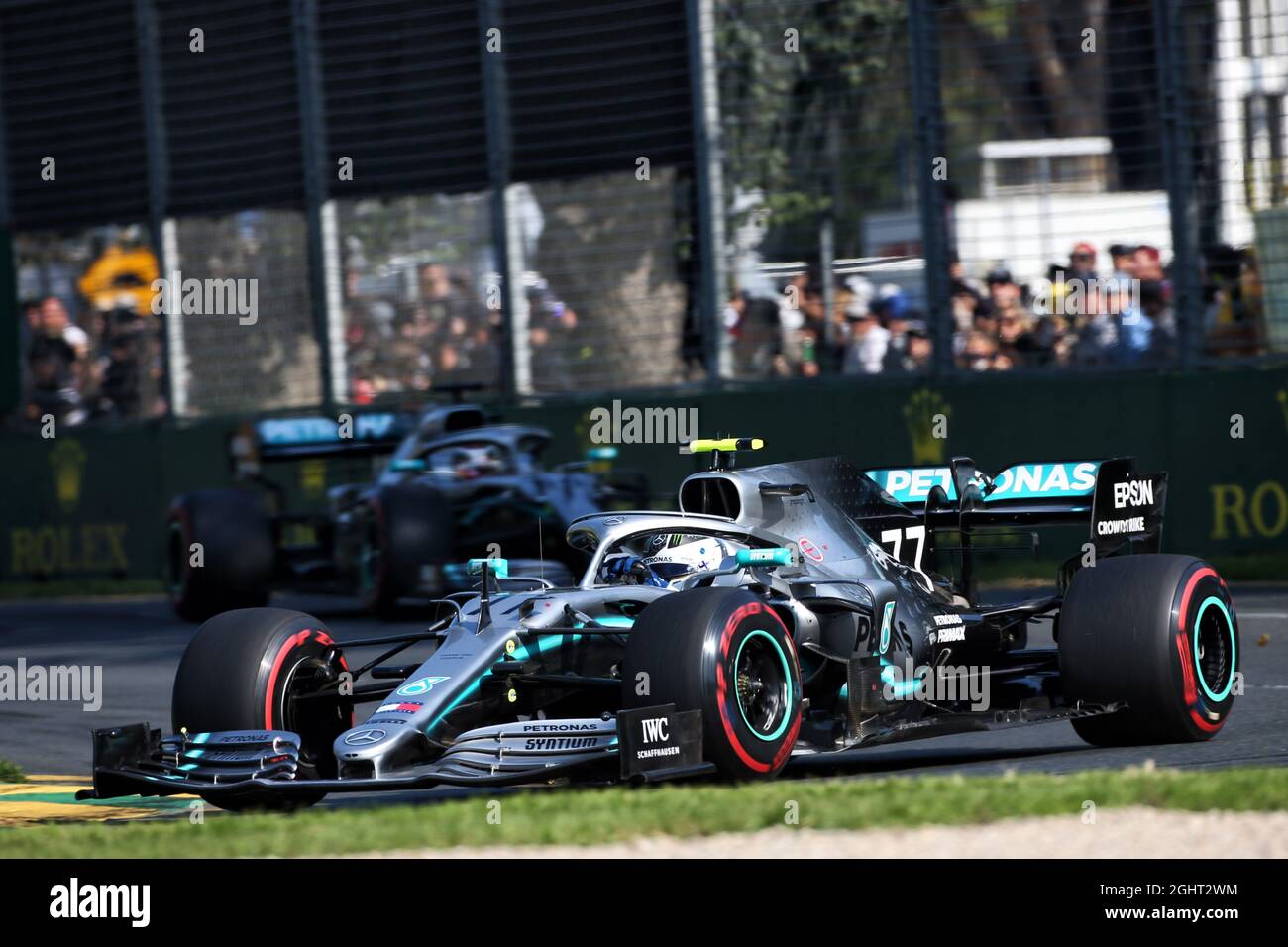 Valtteri Bottas (fin) Mercedes AMG F1 W10. 17.03.2019. Formula 1 World Championship, Rd 1, Australian Grand Prix, Albert Park, Melbourne, Australia, Race Day. Il credito fotografico dovrebbe essere: XPB/Press Association Images. Foto Stock