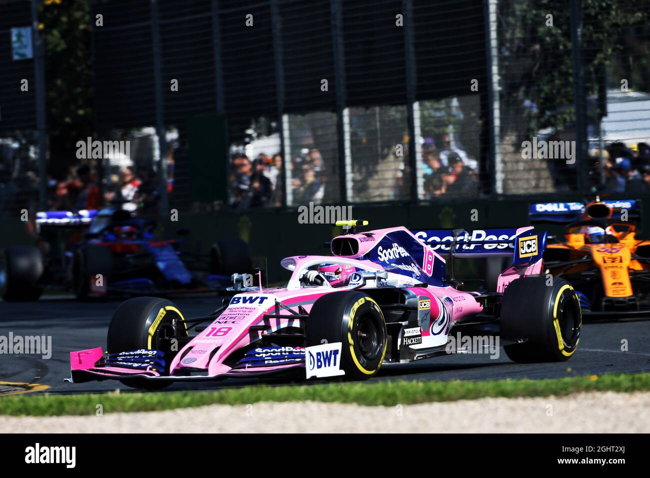 Lance Rolling (CDN) Racing Point F1 Team RP19. 17.03.2019. Formula 1 World Championship, Rd 1, Australian Grand Prix, Albert Park, Melbourne, Australia, Race Day. Il credito fotografico dovrebbe essere: XPB/Press Association Images. Foto Stock