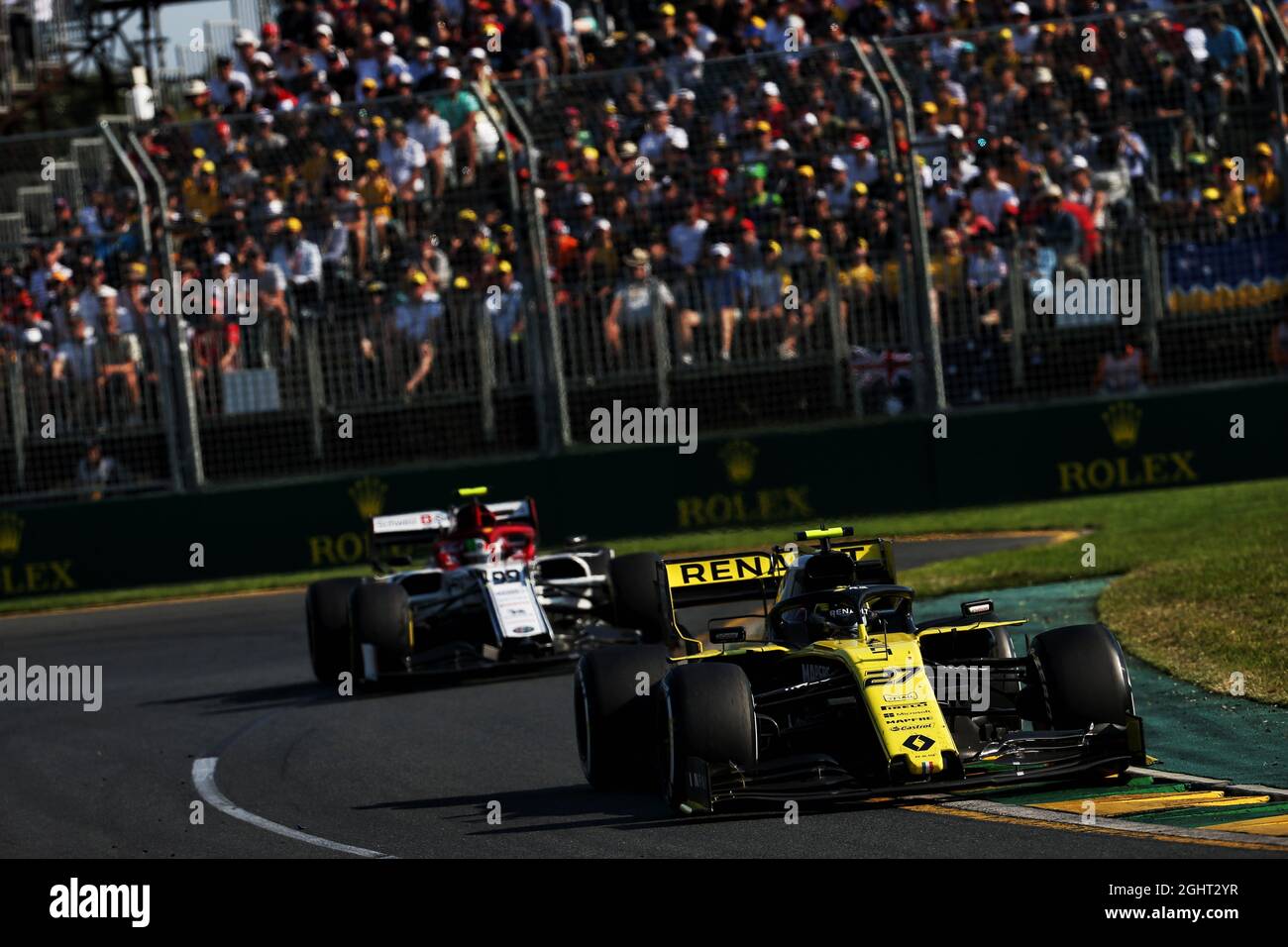 Nico Hulkenberg (GER) Renault F1 Team RS19. 17.03.2019. Formula 1 World Championship, Rd 1, Australian Grand Prix, Albert Park, Melbourne, Australia, Race Day. Il credito fotografico dovrebbe essere: XPB/Press Association Images. Foto Stock