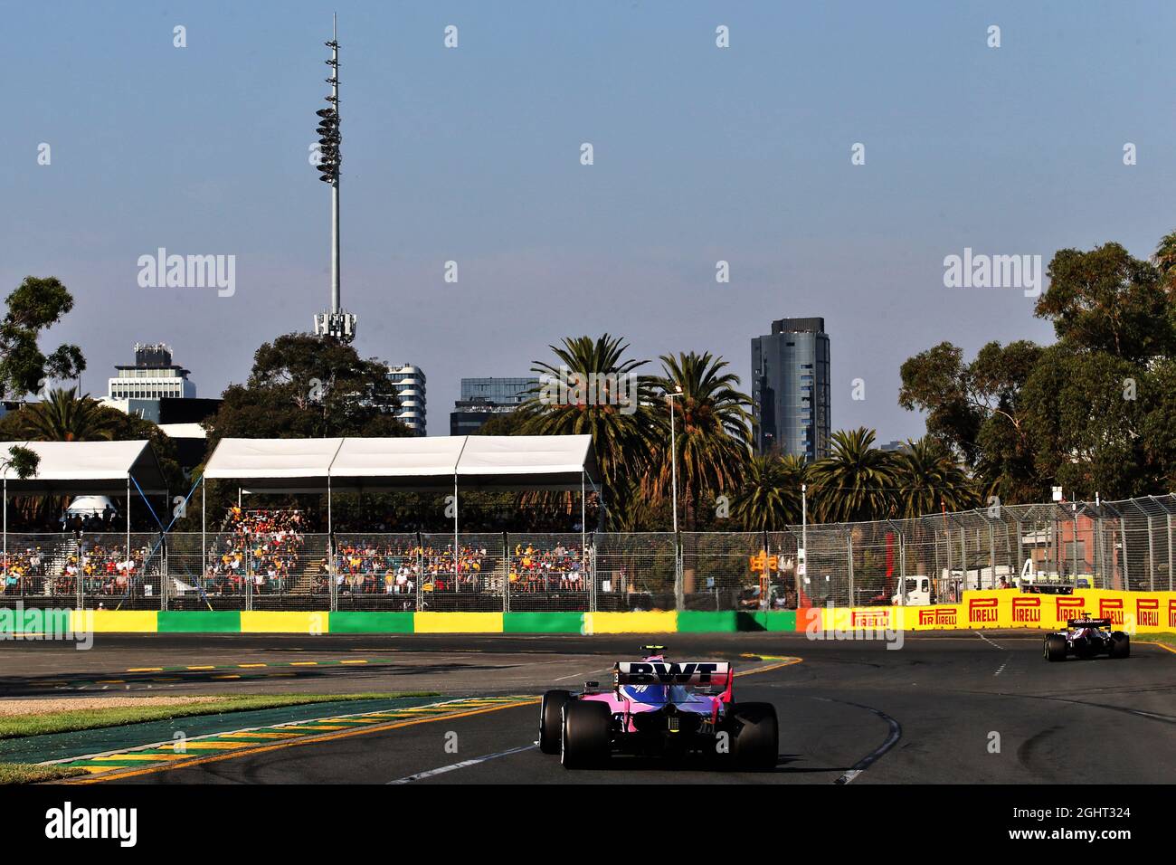 Lance Rolling (CDN) Racing Point F1 Team RP19. 17.03.2019. Formula 1 World Championship, Rd 1, Australian Grand Prix, Albert Park, Melbourne, Australia, Race Day. Il credito fotografico dovrebbe essere: XPB/Press Association Images. Foto Stock
