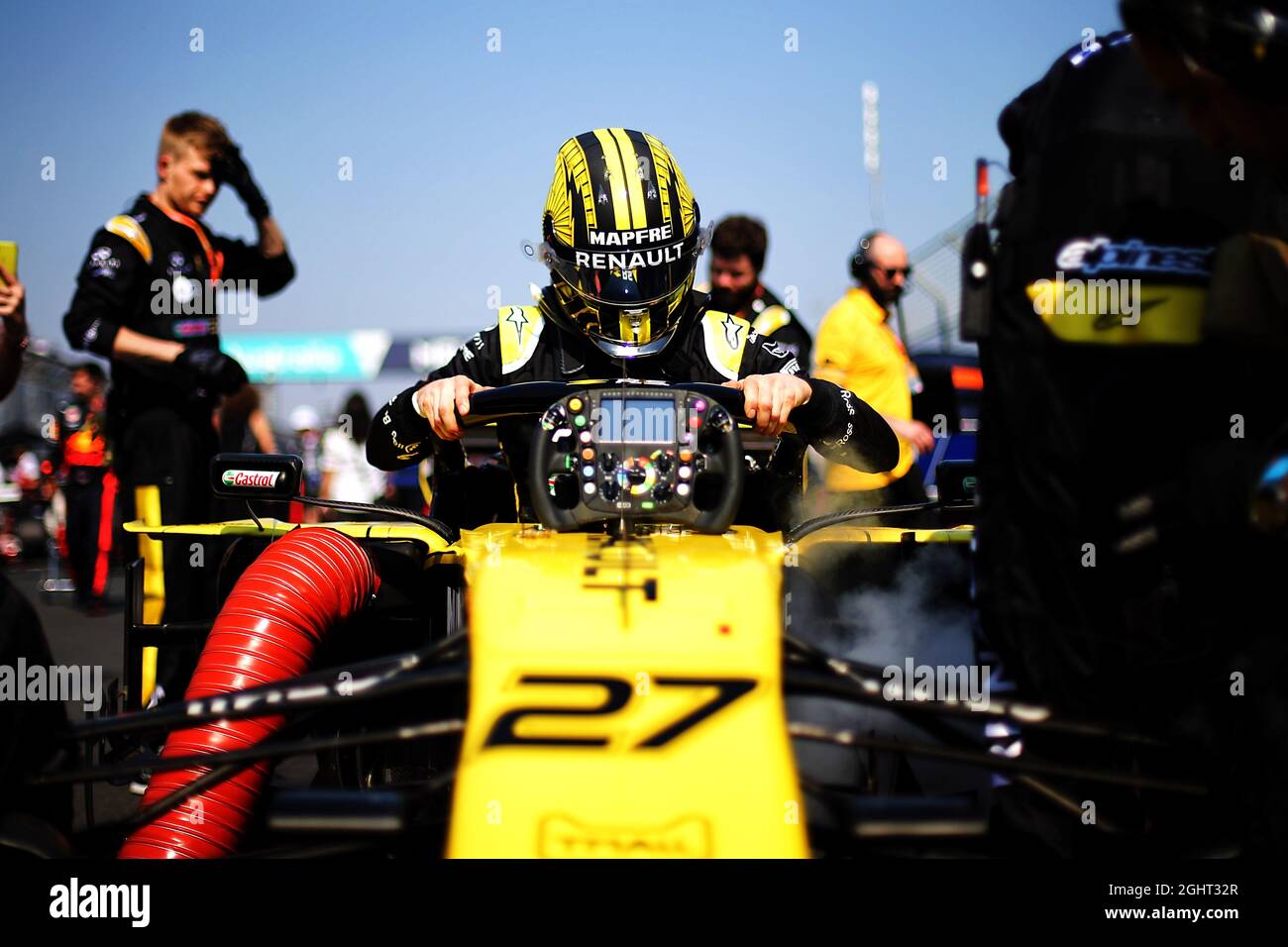 Nico Hulkenberg (GER) Renault F1 Team RS19 in griglia. 17.03.2019. Formula 1 World Championship, Rd 1, Australian Grand Prix, Albert Park, Melbourne, Australia, Race Day. Il credito fotografico dovrebbe essere: XPB/Press Association Images. Foto Stock