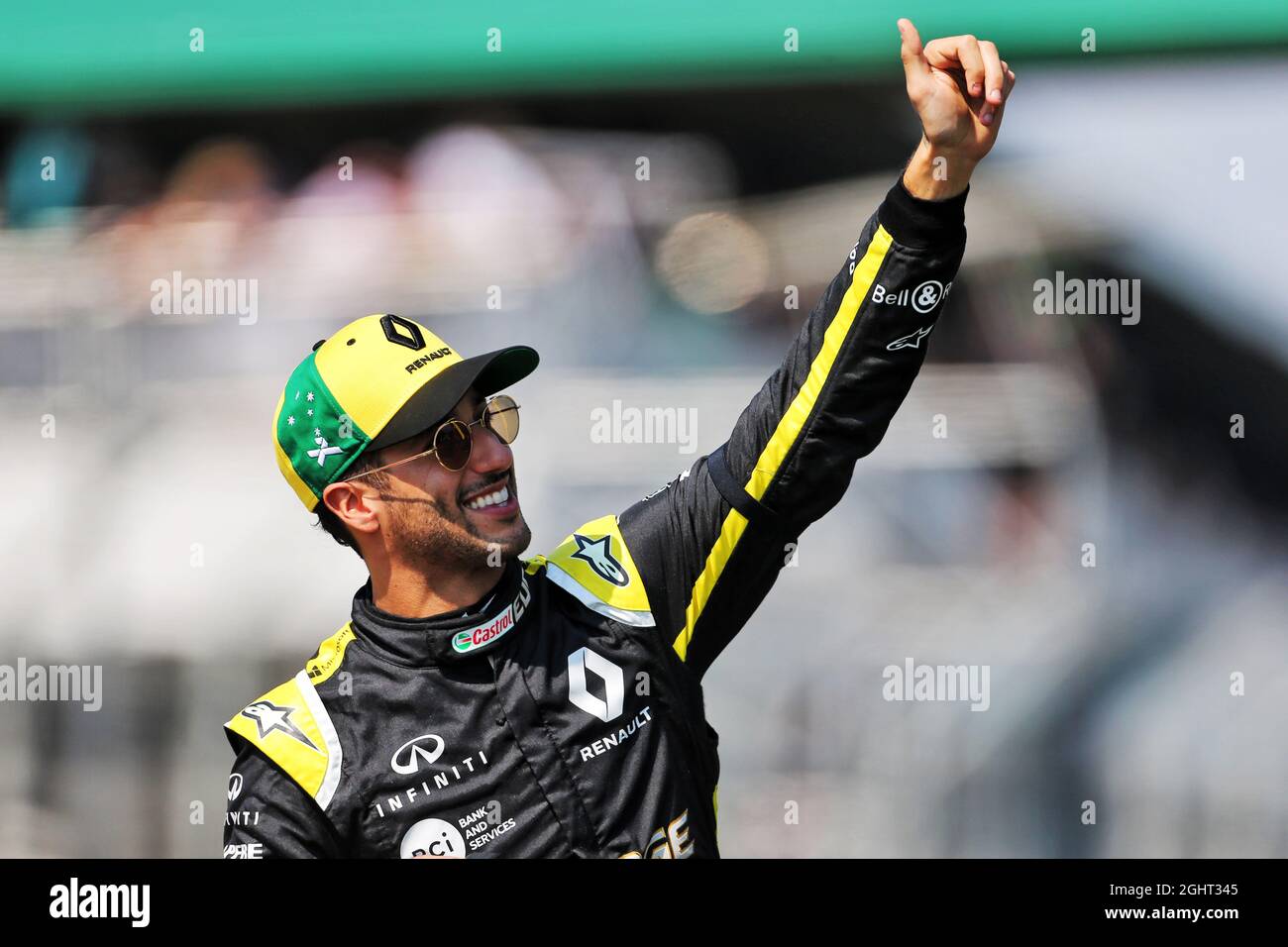 Daniel Ricciardo (AUS) Team Renault F1 sulla sfilata dei piloti. 17.03.2019. Formula 1 World Championship, Rd 1, Australian Grand Prix, Albert Park, Melbourne, Australia, Race Day. Il credito fotografico dovrebbe essere: XPB/Press Association Images. Foto Stock