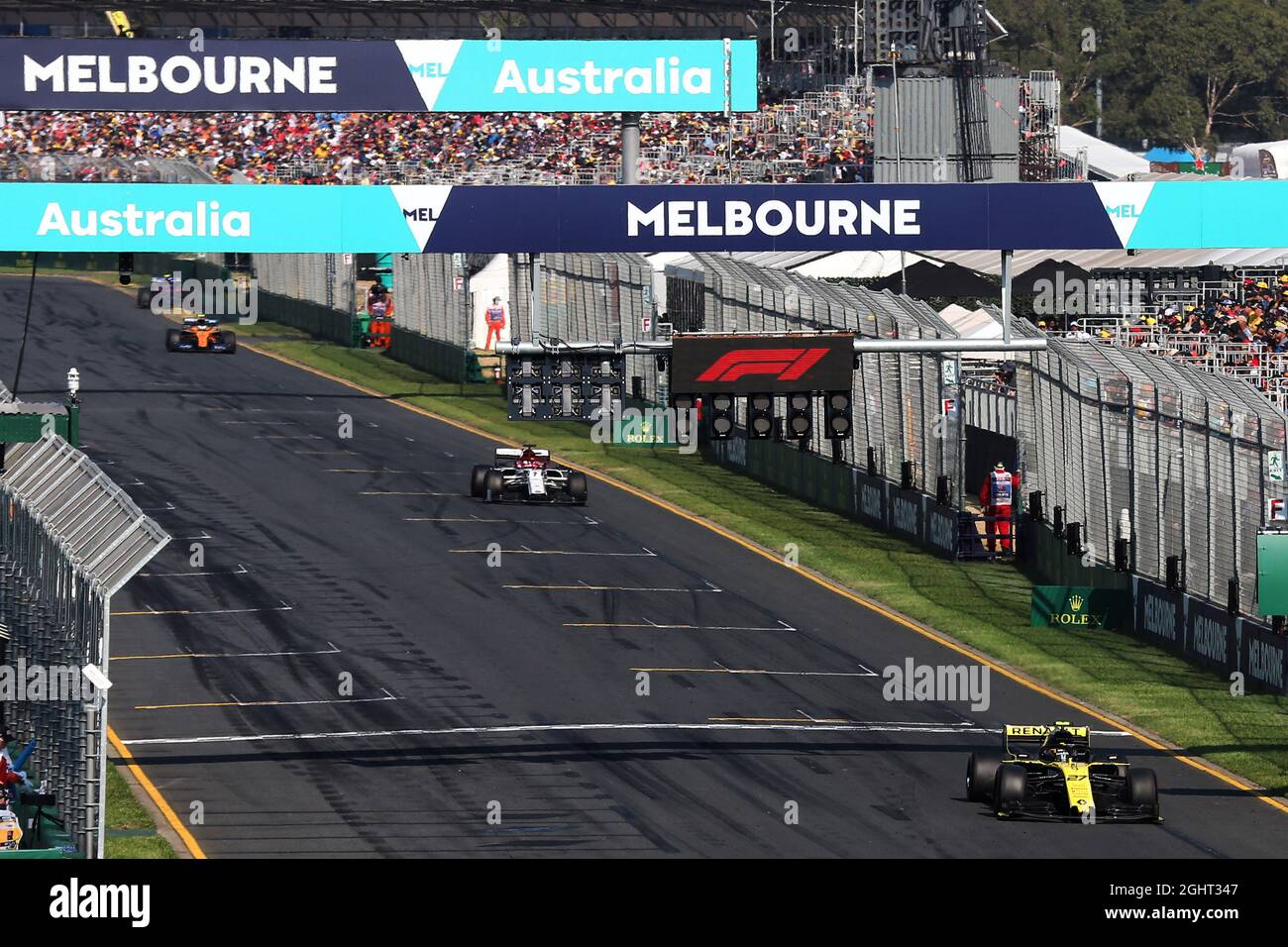 Nico Hulkenberg (GER) Renault F1 Team RS19. 17.03.2019. Formula 1 World Championship, Rd 1, Australian Grand Prix, Albert Park, Melbourne, Australia, Race Day. Il credito fotografico dovrebbe essere: XPB/Press Association Images. Foto Stock