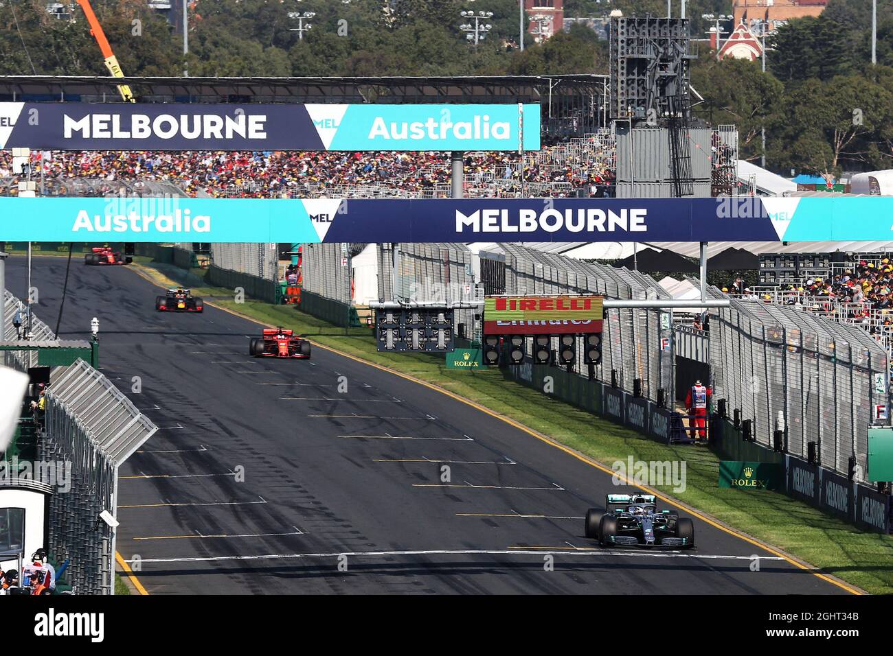 Lewis Hamilton (GBR) Mercedes AMG F1 W10. 17.03.2019. Formula 1 World Championship, Rd 1, Australian Grand Prix, Albert Park, Melbourne, Australia, Race Day. Il credito fotografico dovrebbe essere: XPB/Press Association Images. Foto Stock