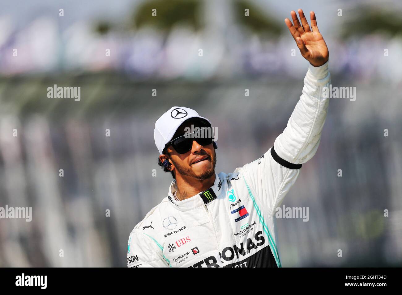Lewis Hamilton (GBR) Mercedes AMG F1 sulla sfilata dei piloti. 17.03.2019. Formula 1 World Championship, Rd 1, Australian Grand Prix, Albert Park, Melbourne, Australia, Race Day. Il credito fotografico dovrebbe essere: XPB/Press Association Images. Foto Stock
