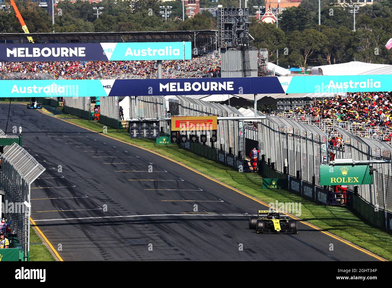 Daniel Ricciardo (AUS) Renault F1 Team RS19. 17.03.2019. Formula 1 World Championship, Rd 1, Australian Grand Prix, Albert Park, Melbourne, Australia, Race Day. Il credito fotografico dovrebbe essere: XPB/Press Association Images. Foto Stock
