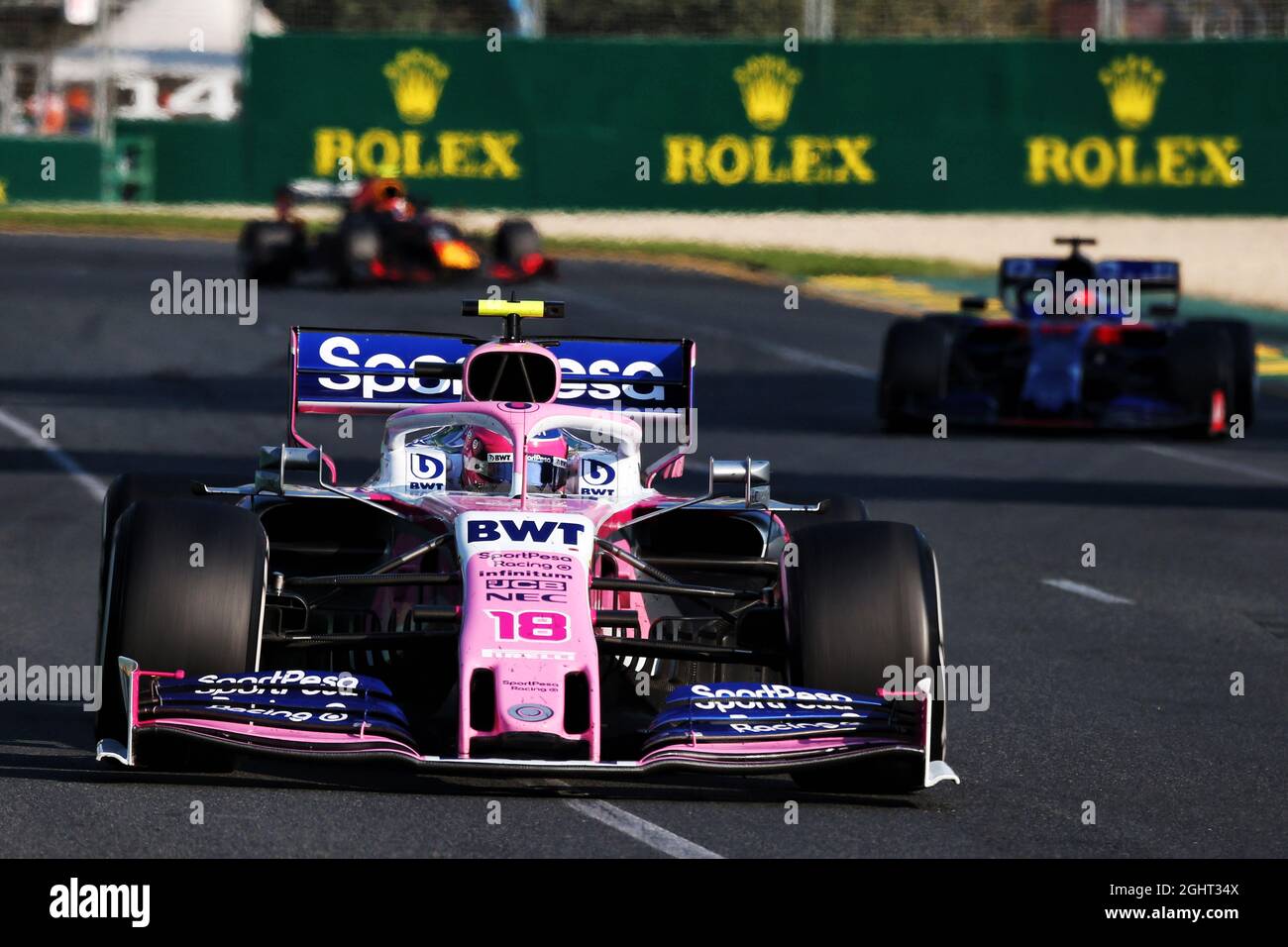 Lance Rolling (CDN) Racing Point F1 Team RP19. 17.03.2019. Formula 1 World Championship, Rd 1, Australian Grand Prix, Albert Park, Melbourne, Australia, Race Day. Il credito fotografico dovrebbe essere: XPB/Press Association Images. Foto Stock