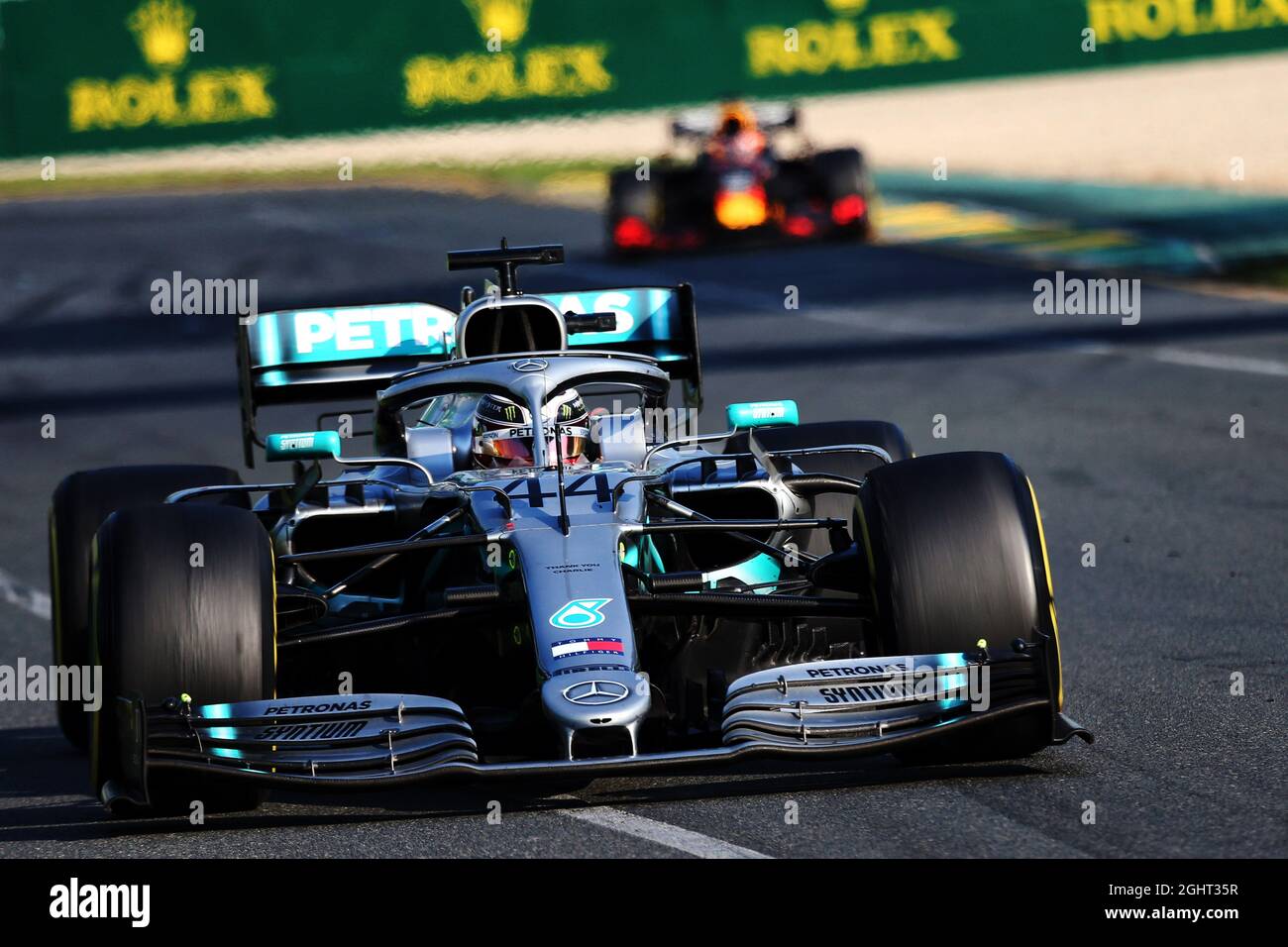 Lewis Hamilton (GBR) Mercedes AMG F1 W10. 17.03.2019. Formula 1 World Championship, Rd 1, Australian Grand Prix, Albert Park, Melbourne, Australia, Race Day. Il credito fotografico dovrebbe essere: XPB/Press Association Images. Foto Stock