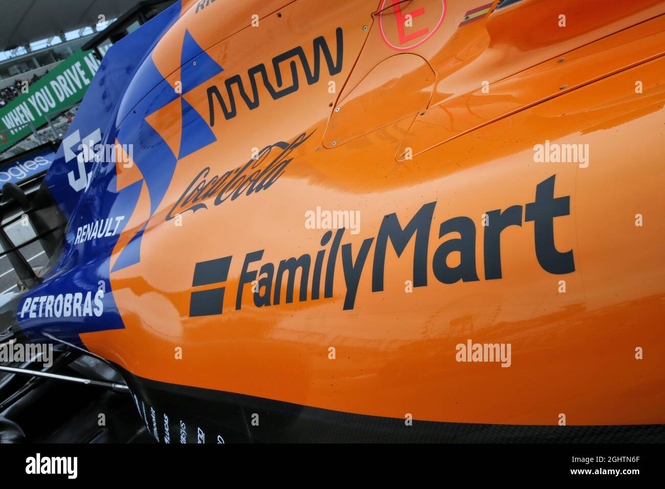 McLaren MCL34 - marchio della famiglia Mart. 10.10.2019. Formula 1 World Championship, Rd 17, Gran Premio del Giappone, Suzuka, Giappone, Giorno di preparazione. Il credito fotografico dovrebbe essere: XPB/Press Association Images. Foto Stock