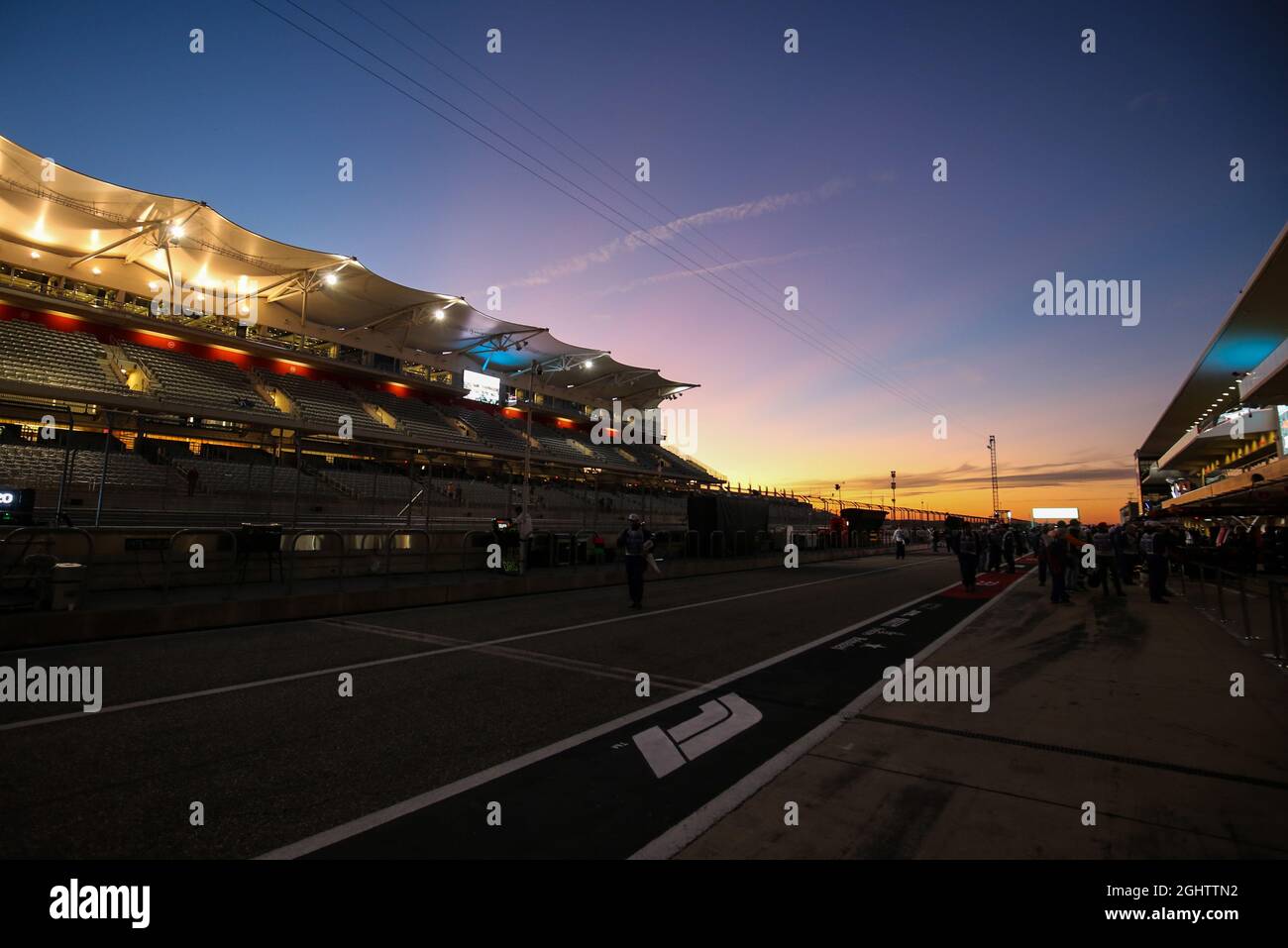 Atmosfera Pit Lane. 01.11.2019. Formula 1 World Championship, Rd 19, United States Grand Prix, Austin, Texas, USA, Practice Day. Il credito fotografico dovrebbe essere: XPB/Press Association Images. Foto Stock