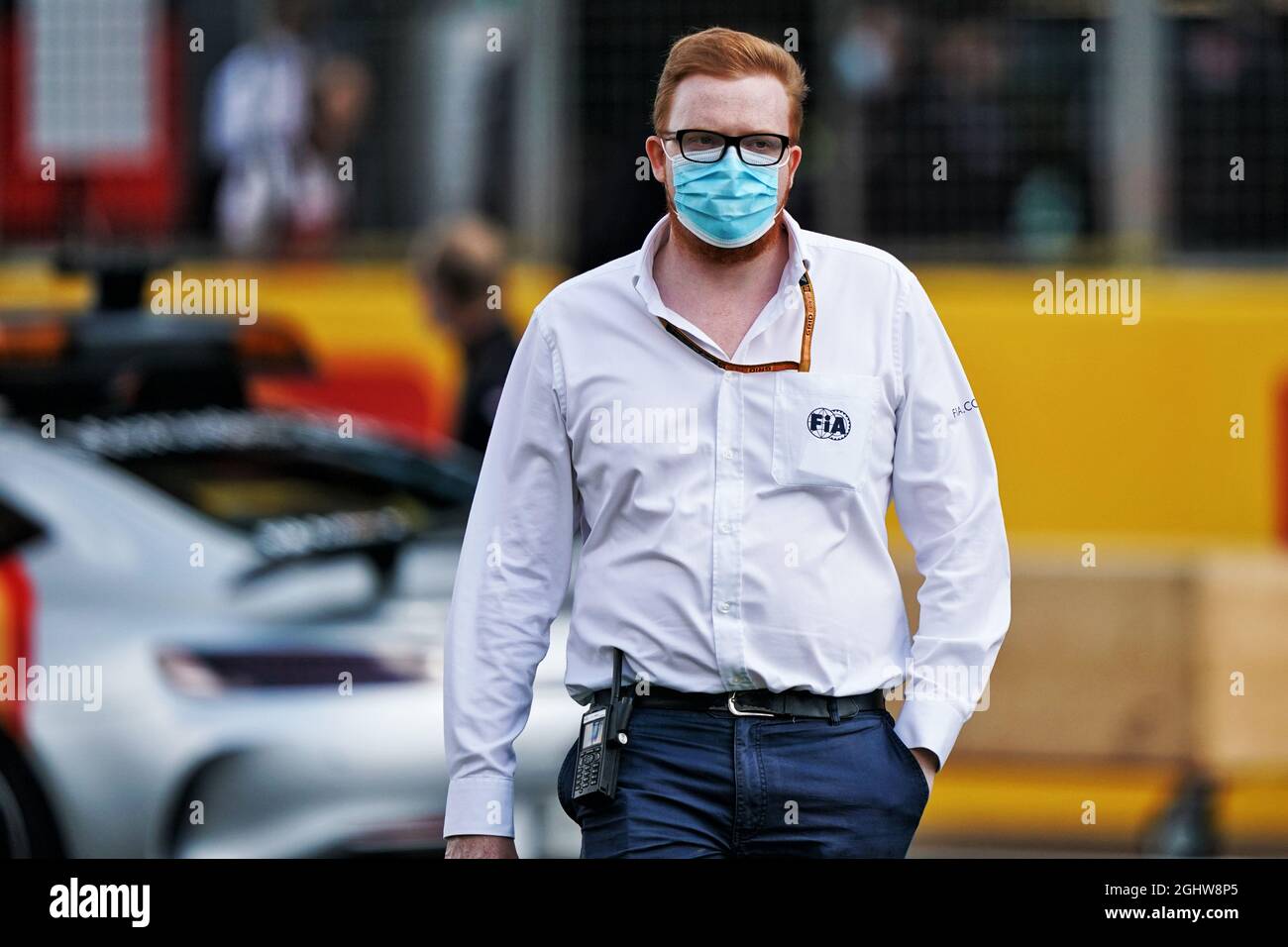 Tom Wood (GBR) Delegato dei media FIA. 02.08.2020. Formula 1 World Championship, Rd 4, Gran Premio di Gran Bretagna, Silverstone, Inghilterra, Giorno di gara. Il credito fotografico dovrebbe essere: XPB/Press Association Images. Foto Stock