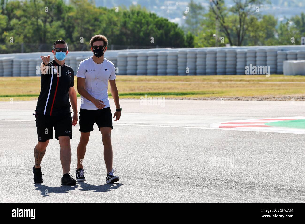 Christian Lundgaard (DEN) L'ARTE cammina sul circuito. 13.08.2020. Formula 1 World Championship, Rd 6, Gran Premio di Spagna, Barcellona, Spagna, Giorno di preparazione. Il credito fotografico dovrebbe essere: XPB/Press Association Images. Foto Stock