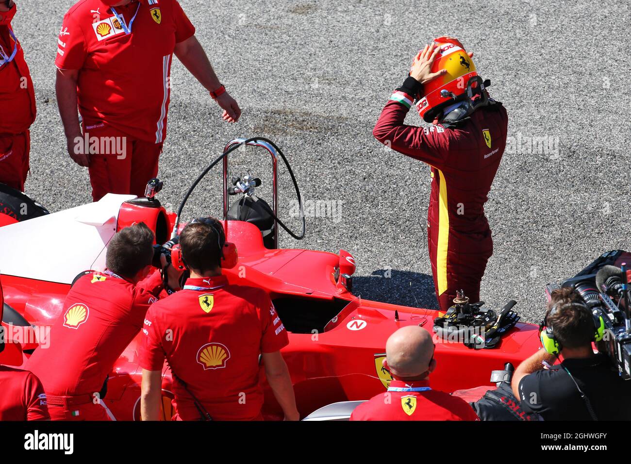 Mick Schumacher (GER) Prema Racing con il pilota di Formula 2 con la Ferrari F2004. 13.09.2020. Campionato del mondo formula 1, Rd 9, Gran Premio di Toscana, Mugello, Italia, Giorno di gara. Il credito fotografico dovrebbe essere: XPB/Press Association Images. Foto Stock