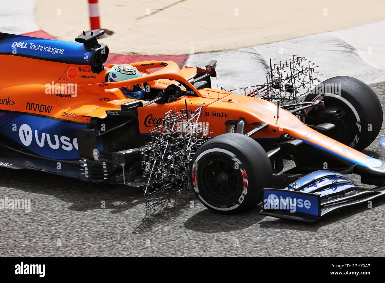Daniel Ricciardo (AUS) McLaren MCL35M. 13.03.2021. Test di formula 1, Sakhir, Bahrain, giorno due. Il credito fotografico dovrebbe essere: XPB/Press Association Images. Foto Stock