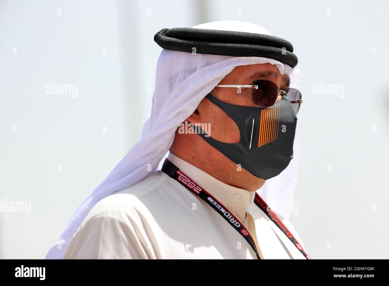 Sheikh Mohammed bin Essa al Khalifa (BRN) CEO del Bahrain Economic Development Board e azionista McLaren. 26.03.2021. Formula 1 World Championship, Rd 1, Bahrain Grand Prix, Sakhir, Bahrain, Il credito fotografico del giorno della pratica dovrebbe leggere: Immagini dell'associazione di stampa/XPB. Foto Stock