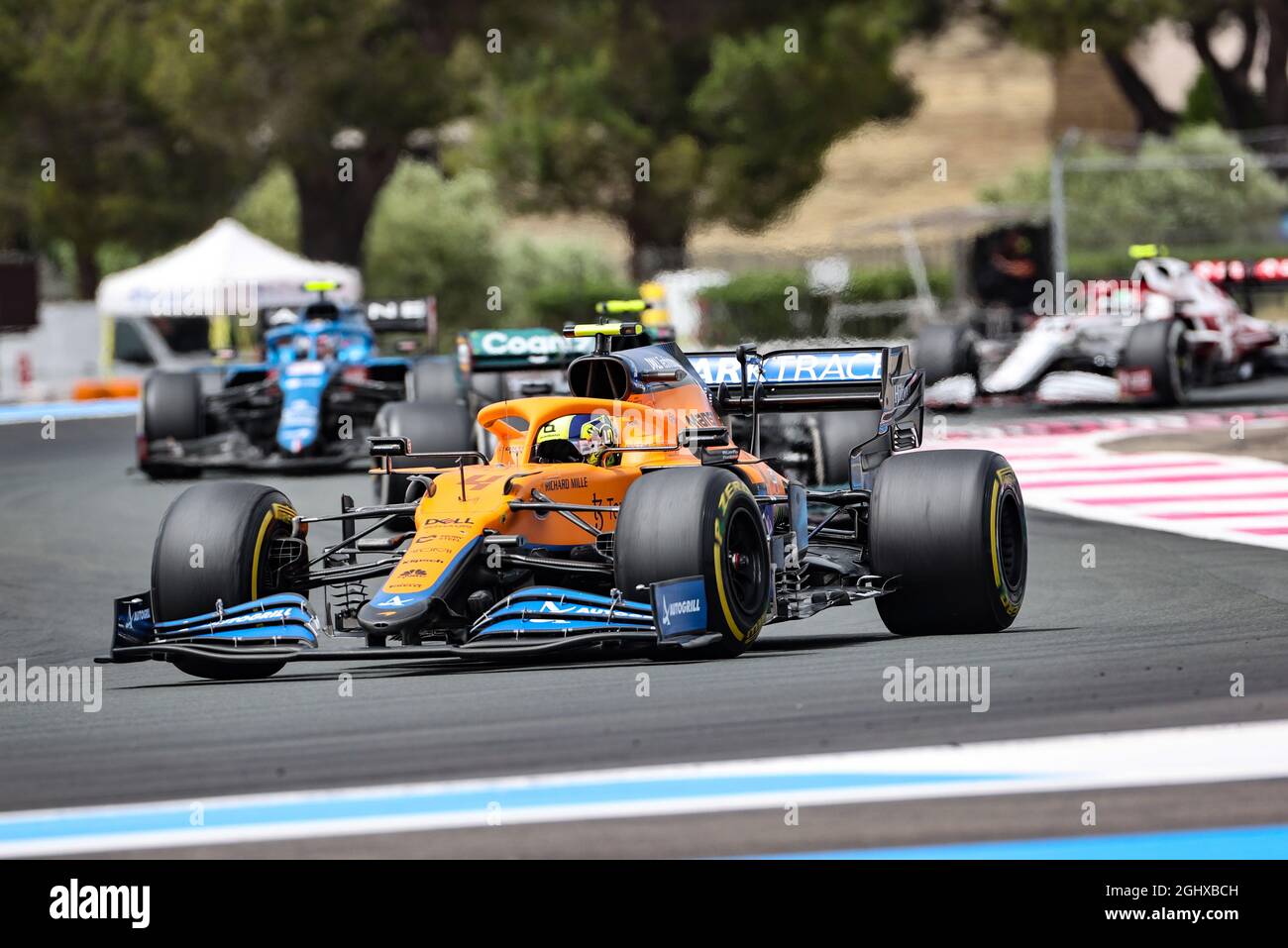 Lando Norris (GBR) McLaren MCL35M. 20.06.2021. Formula 1 World Championship, Rd 7, Gran Premio di Francia, Paul Ricard, Francia, Giorno di gara. Il credito fotografico dovrebbe essere: XPB/Press Association Images. Foto Stock