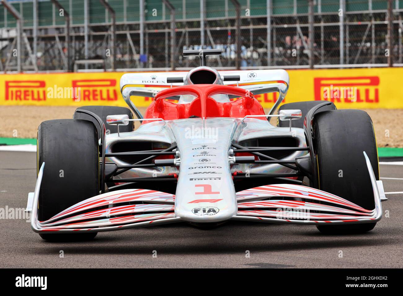 2022 lancio dell'auto. 15.07.2021. Formula 1 World Championship, Rd 10, Gran Premio di Gran Bretagna, Silverstone, Inghilterra, Giorno di preparazione. Il credito fotografico dovrebbe essere: XPB/Press Association Images. Foto Stock