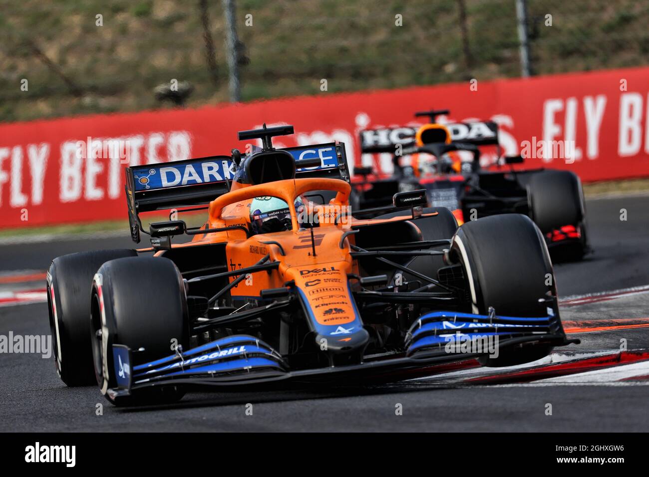 Daniel Ricciardo (AUS) McLaren MCL35M. 01.08.2021. Formula 1 World Championship, Rd 11, Gran Premio d'Ungheria, Budapest, Ungheria, Giorno di gara. Il credito fotografico dovrebbe essere: XPB/Press Association Images. Foto Stock