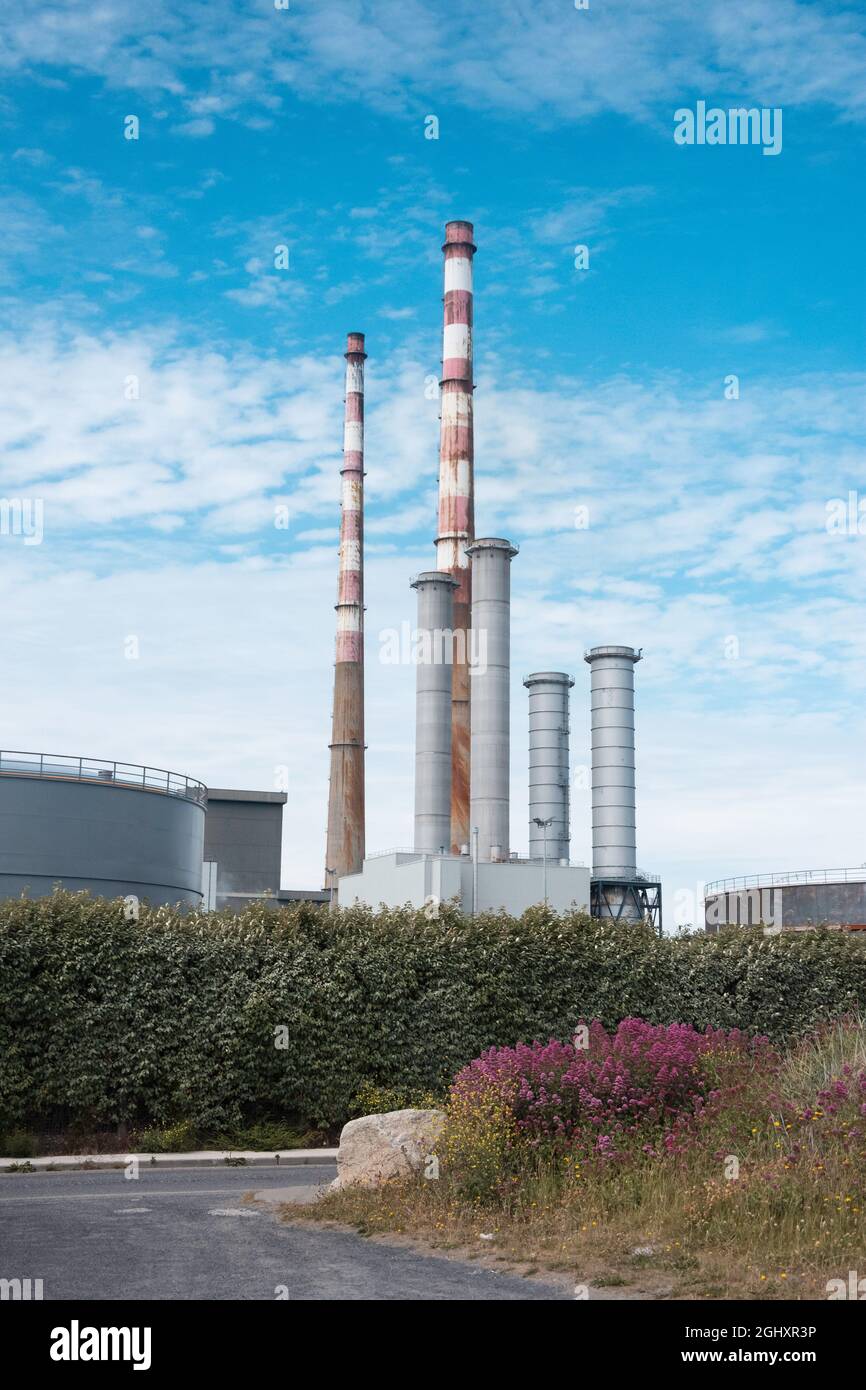 Immagini catturate nella baia di Dublino e nell'area del faro di Poolbeg Foto Stock