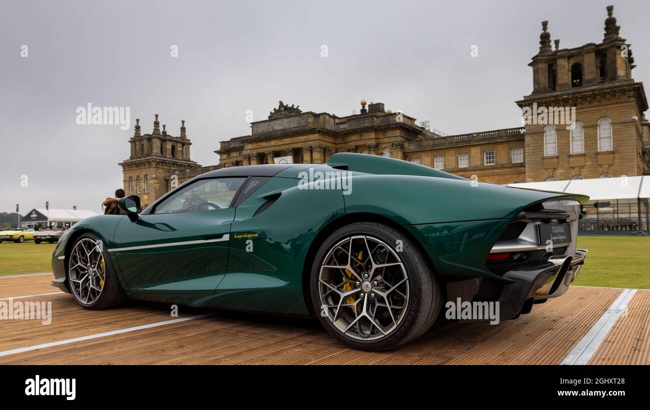 Touring Superleggera Arese RH95 in mostra al Concours D’Elegance tenutosi a Blenheim Palace il 5 settembre 2021 Foto Stock